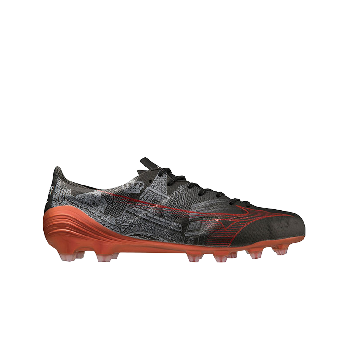 P1GA239904 Mizuno Alpha SR4 Japan Black Red