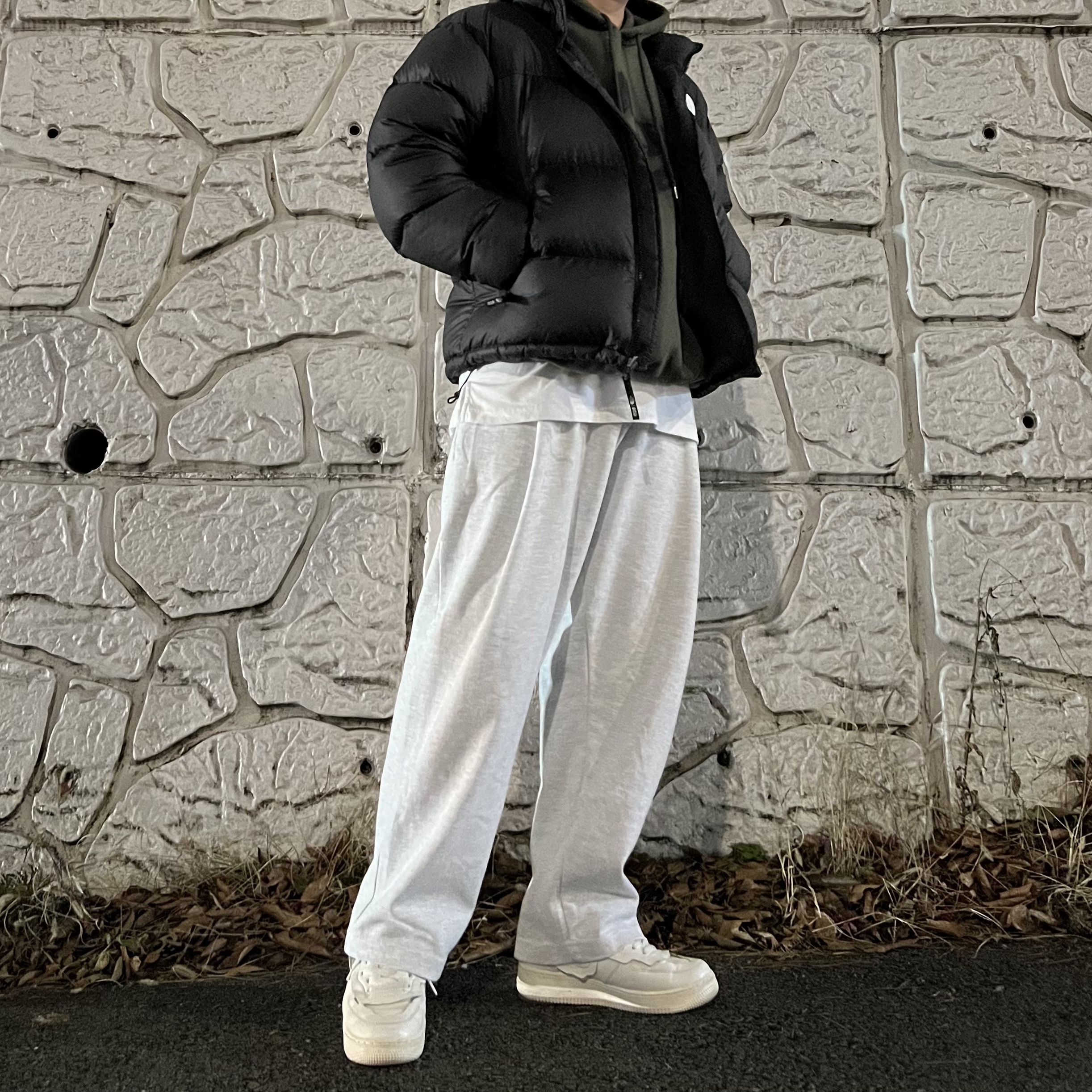 Nike x Comme des Garcons Homme Plus Air Force Mid White 착용 스타일