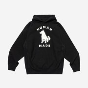 Human Made Worksout 20th Anniversary Jindo Dog Heavt Weight Hoodie Black