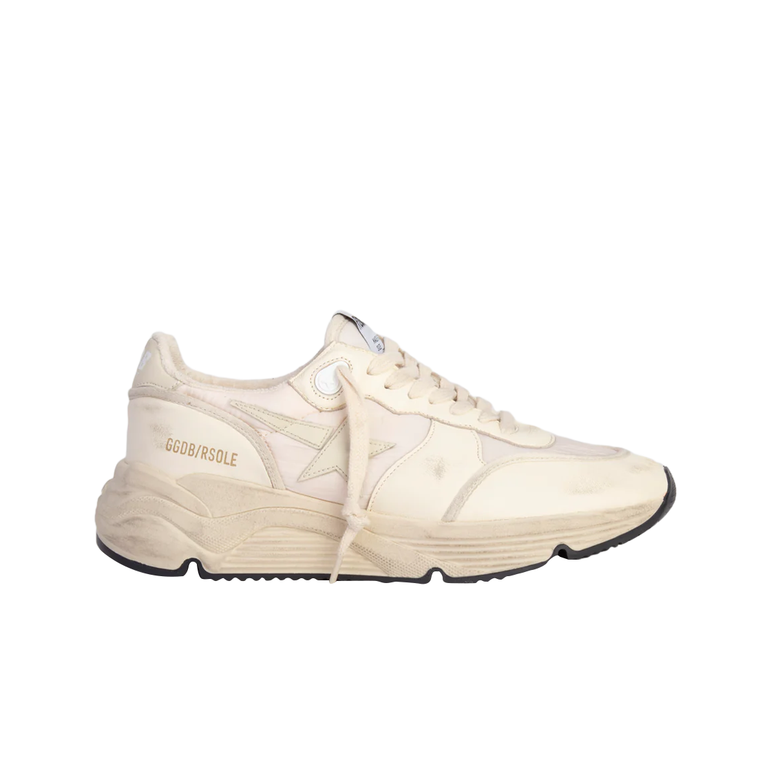 GWF00215-F004163-15431 (W) Golden Goose Running Sole Sneakers Beige Pink