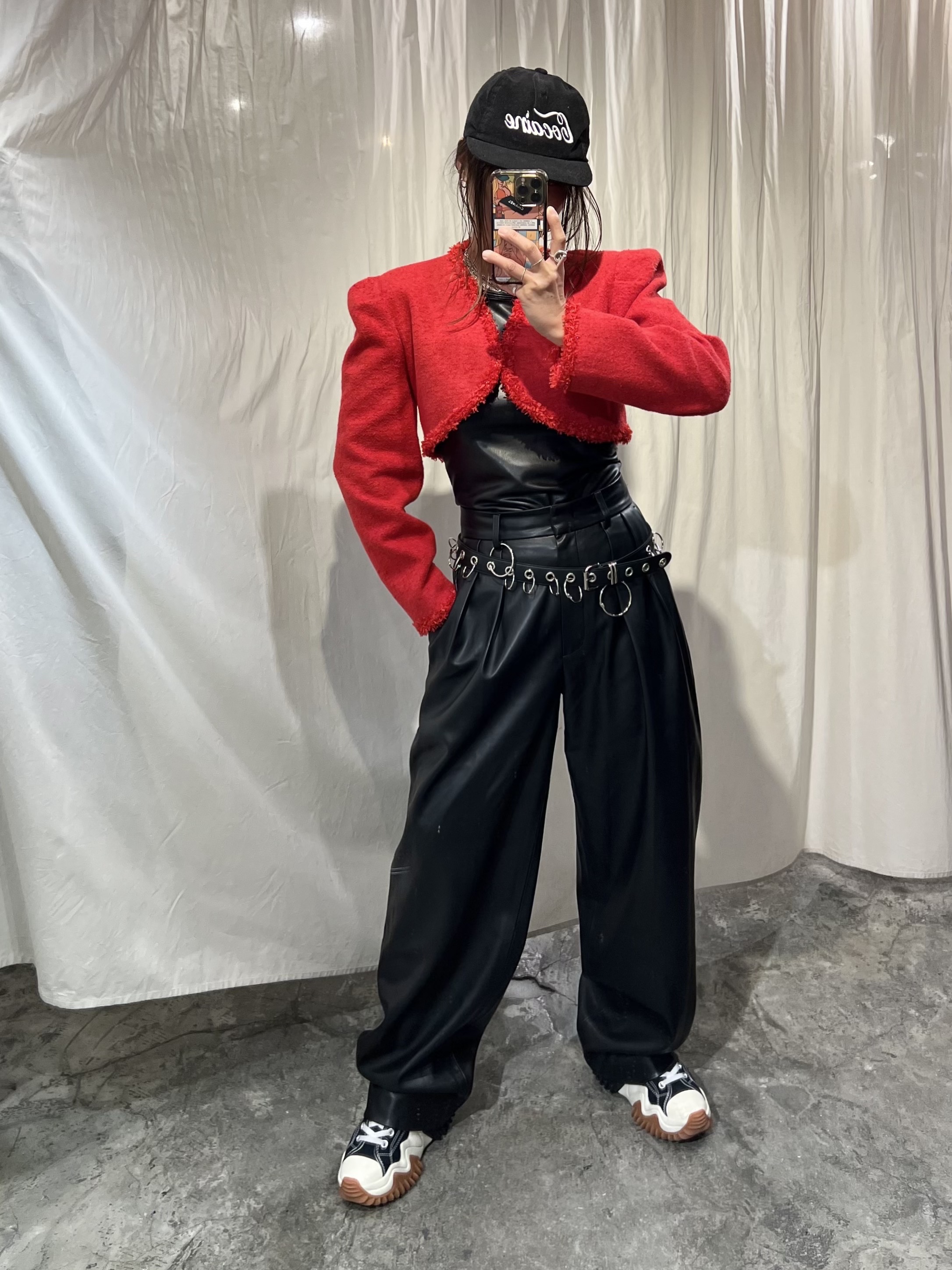 Converse Run Star Motion High Black 착용 스타일 - 5