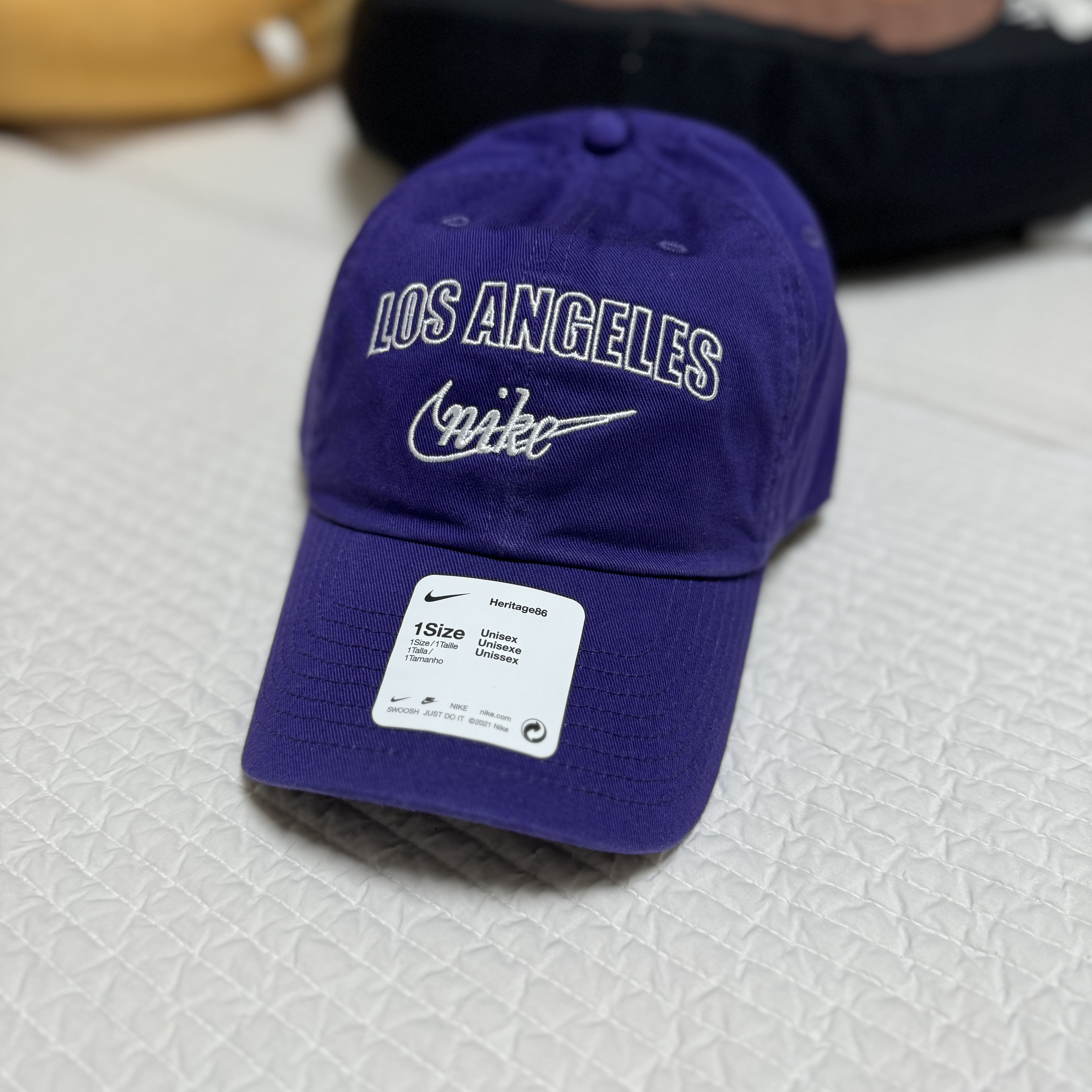 Nike Heritage 86 NBA Cap LA Lakers 착용 스타일 - 1