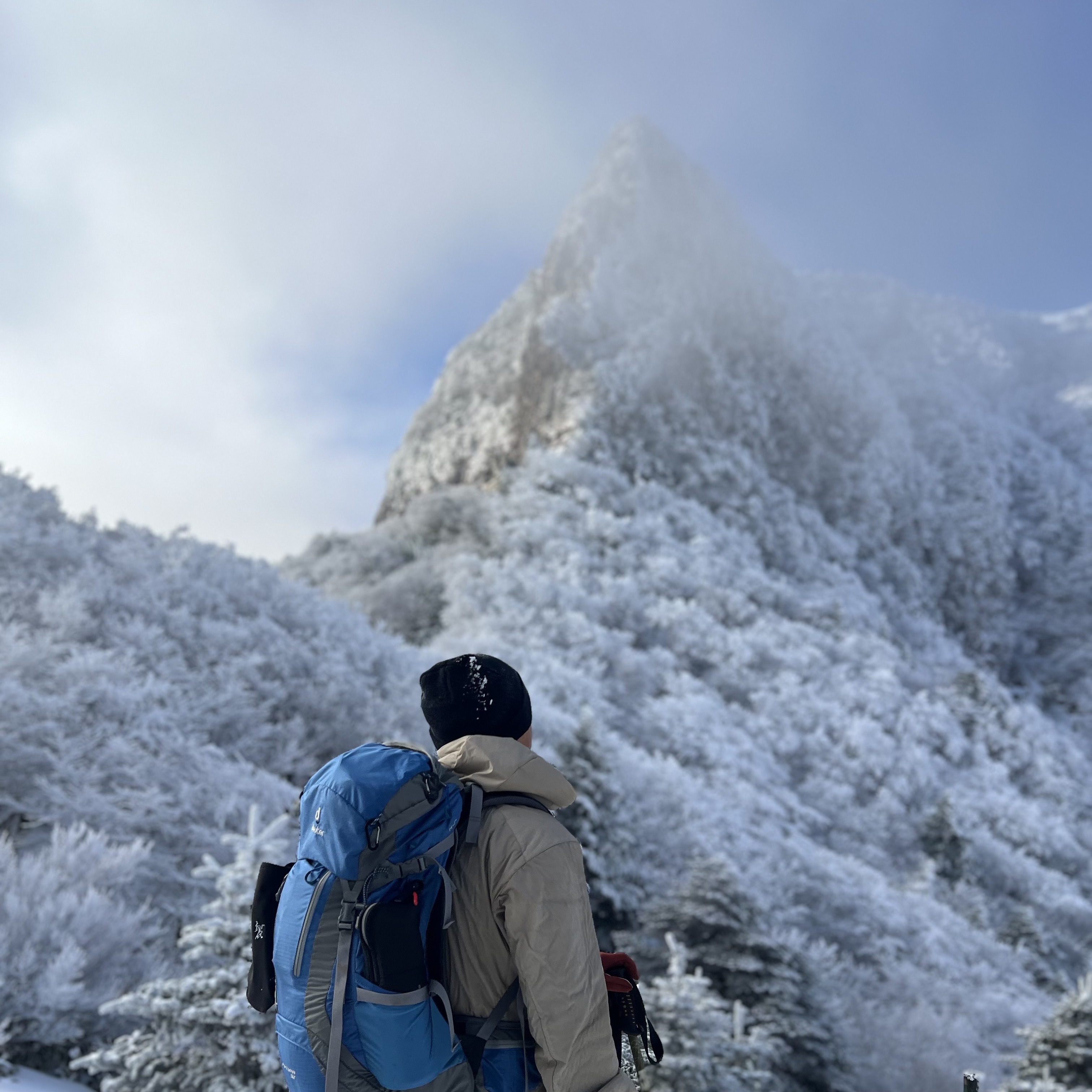 Arc'teryx Venta Mitten Gloves Black, Arc'teryx Atom Hoody Smoke Bluff 착용 스타일 - 1