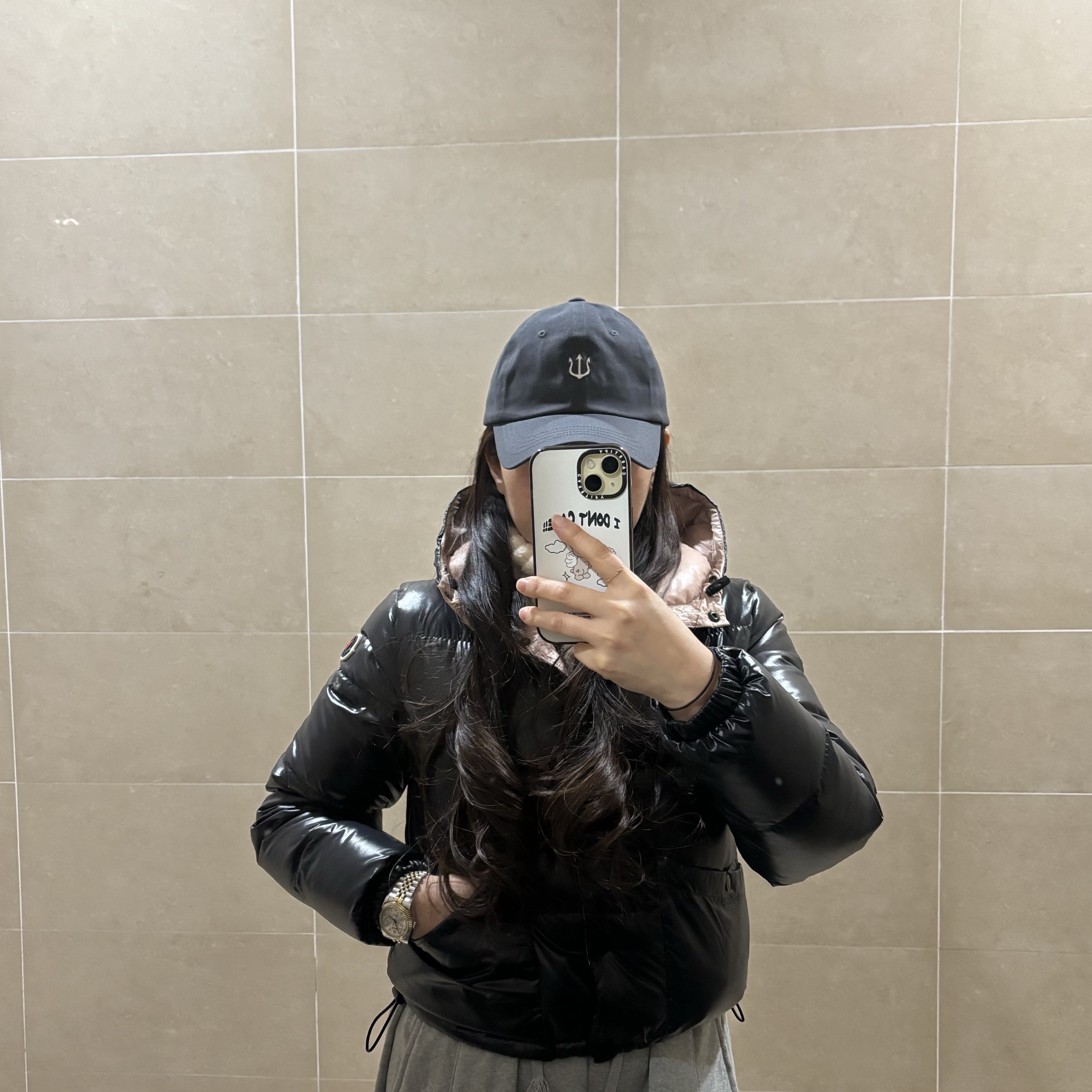 (W) Moncler Bardanette Short Down Jacket Black - 22FW 착용 스타일 - 2