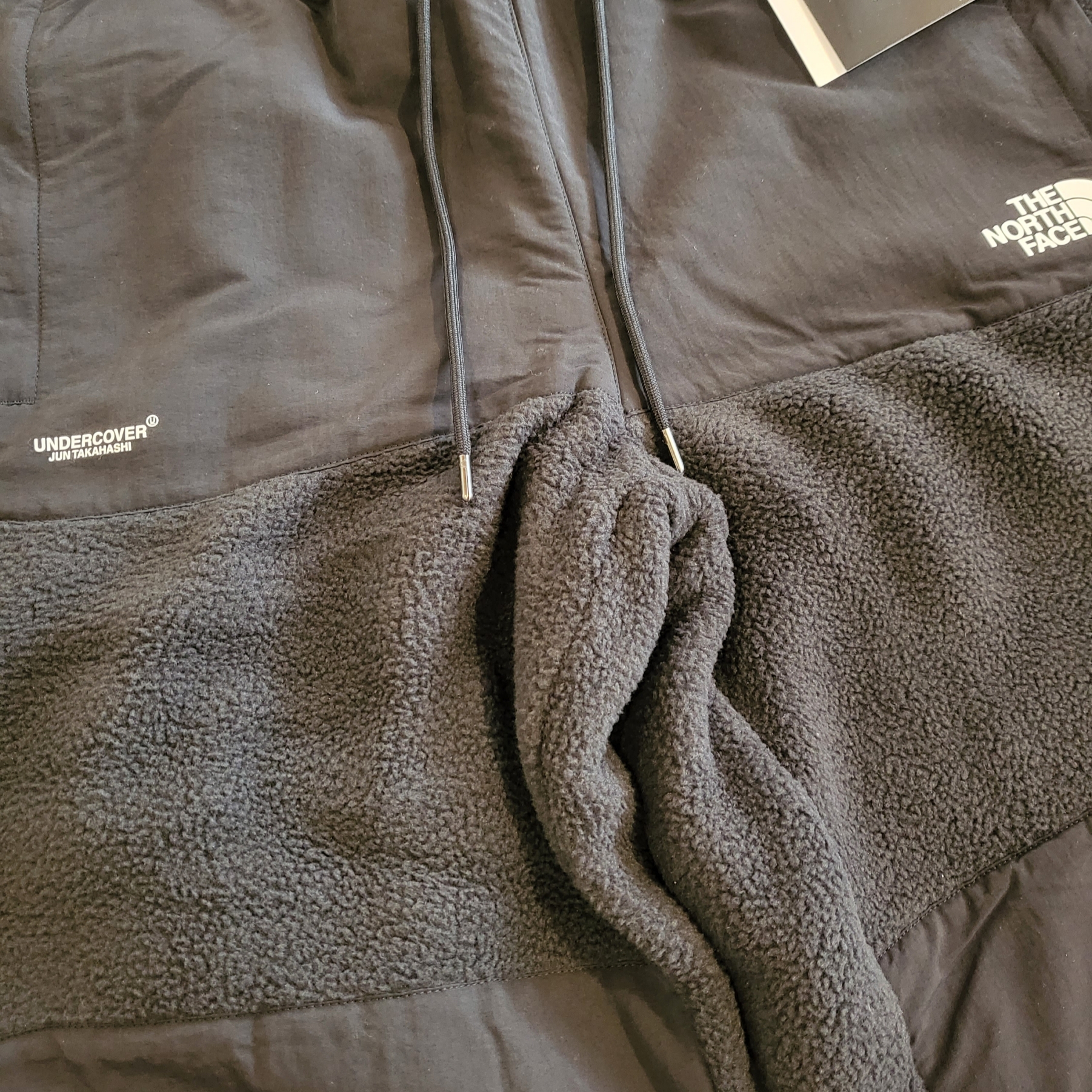 The North Face x Undercover Soukuu Fleece Pant TNF Black 착용 스타일