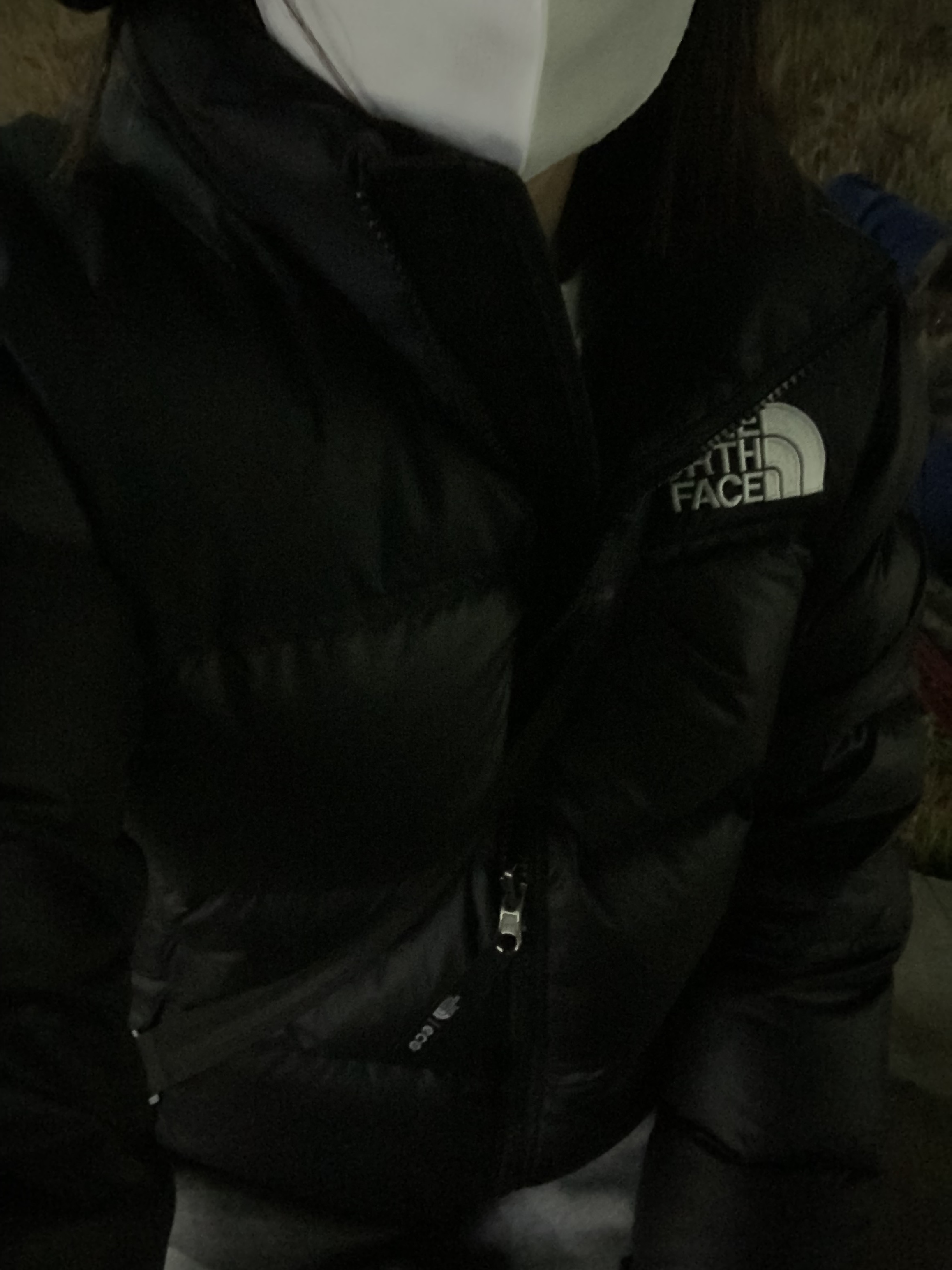 (W) The North Face 1996 Eco Nuptse Jacket Black 착용 스타일