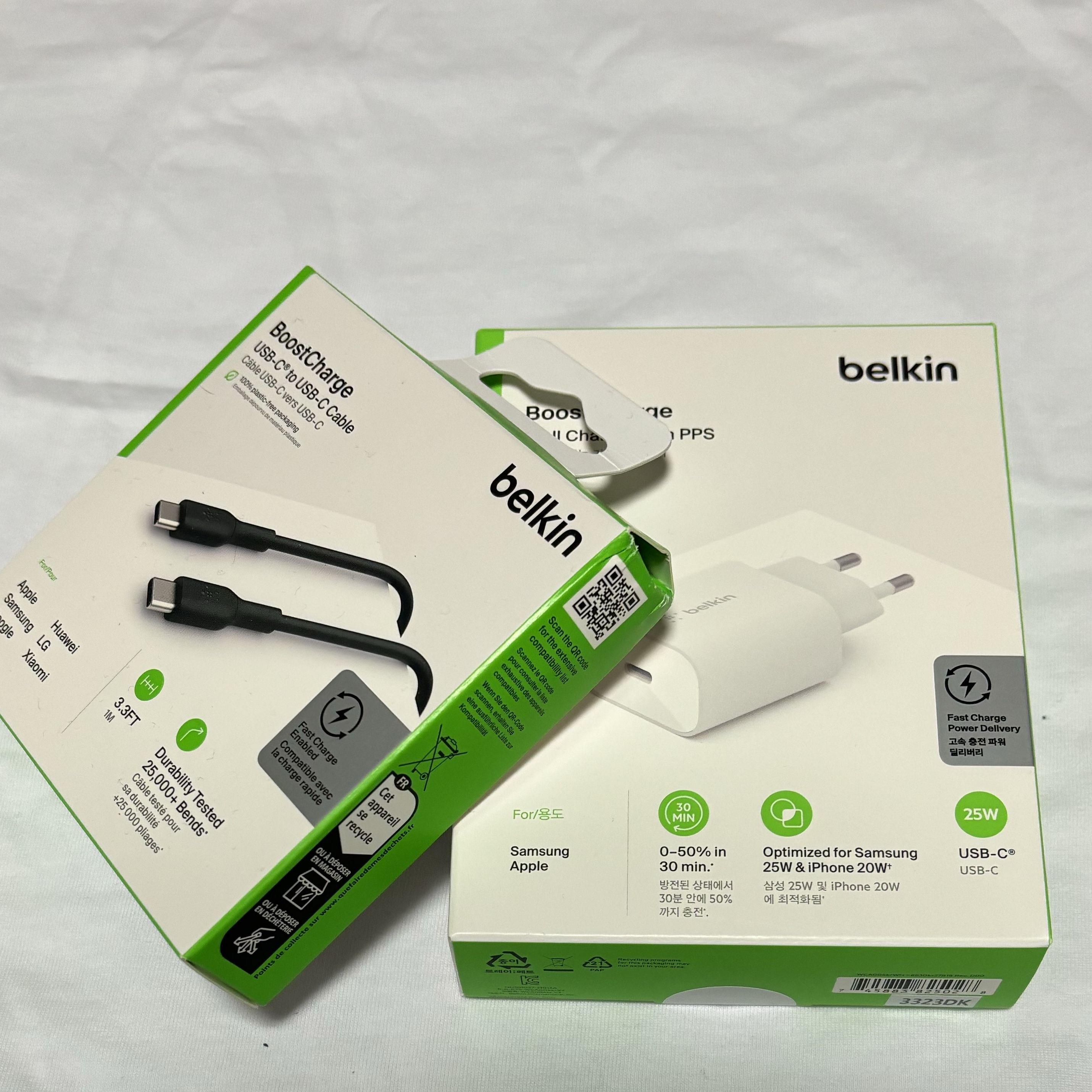 Belkin 25W PD 3.0 PPS C Type Super High Speed Charger WCA004 착용 스타일 - 1