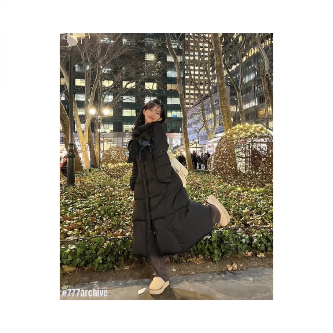 (W) UGG Tazz Braid Natural 착용 스타일 - 2