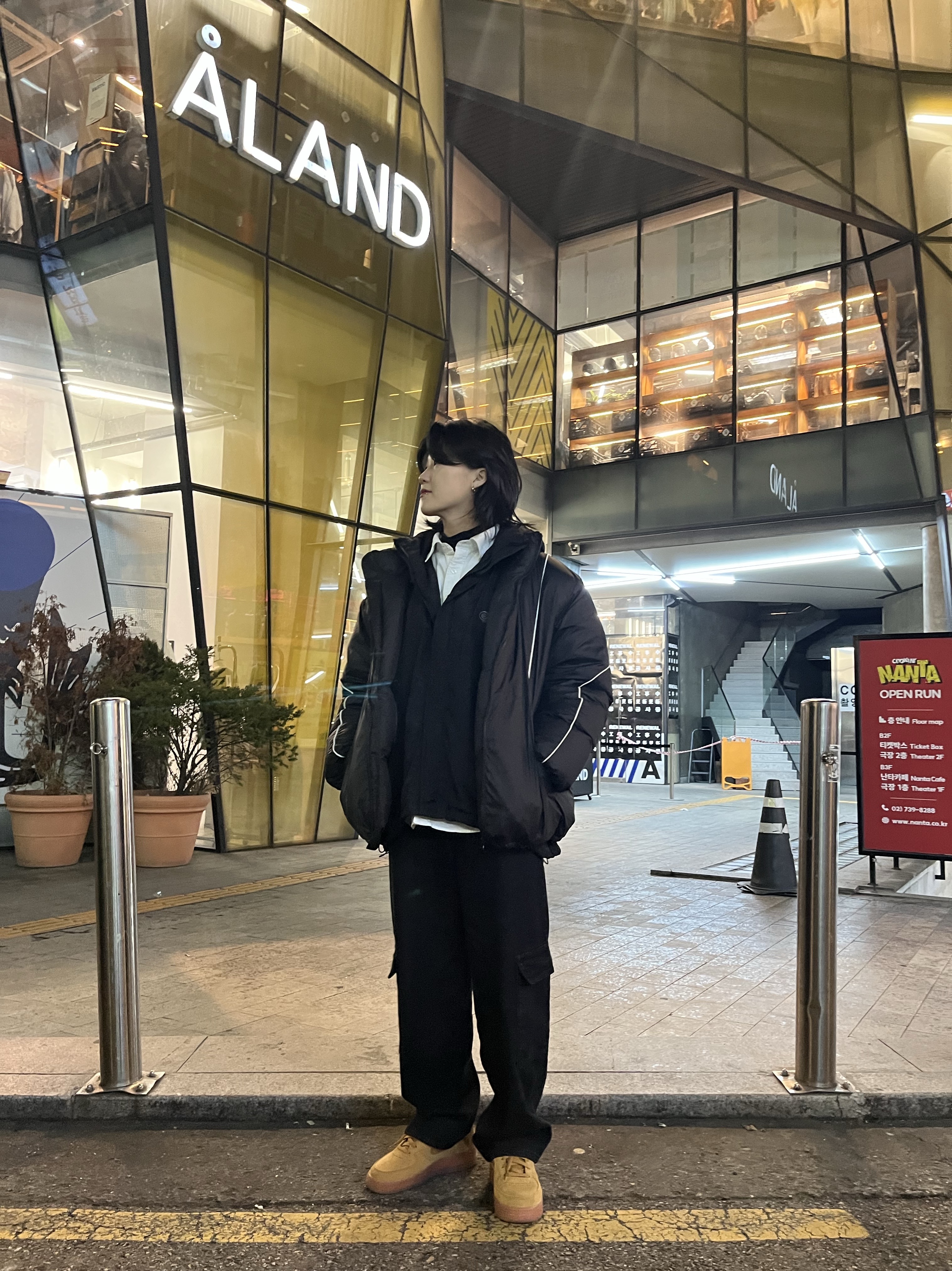 (GS) Nike Air Force 1 LV8 3 Wheat 착용 스타일