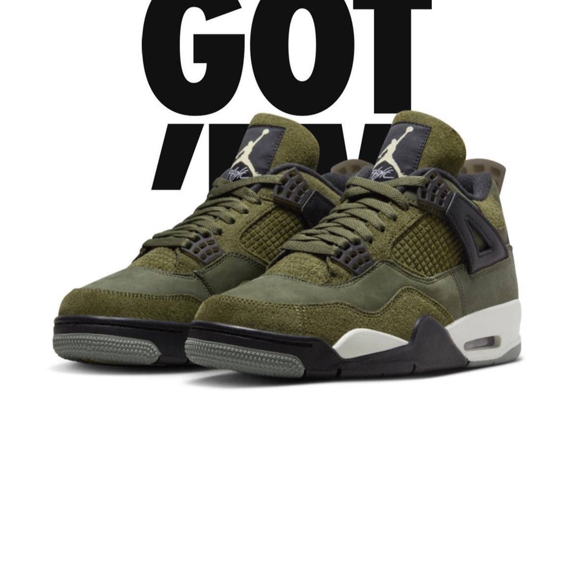 Jordan 4 Retro SE Craft Medium Olive 착용 스타일 - 1