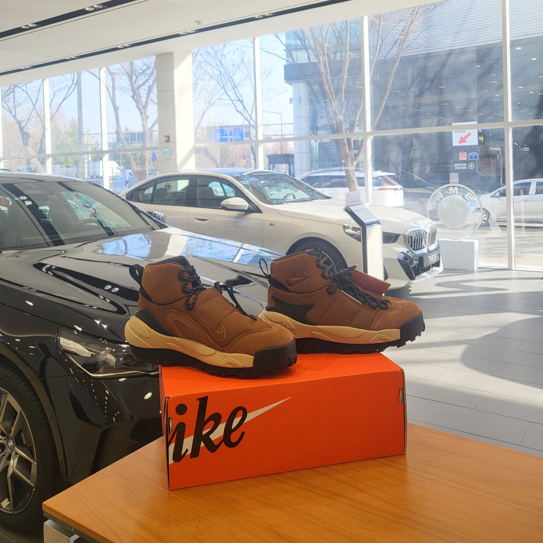Nike x Sacai Magmascape SP Pecan 착용 스타일