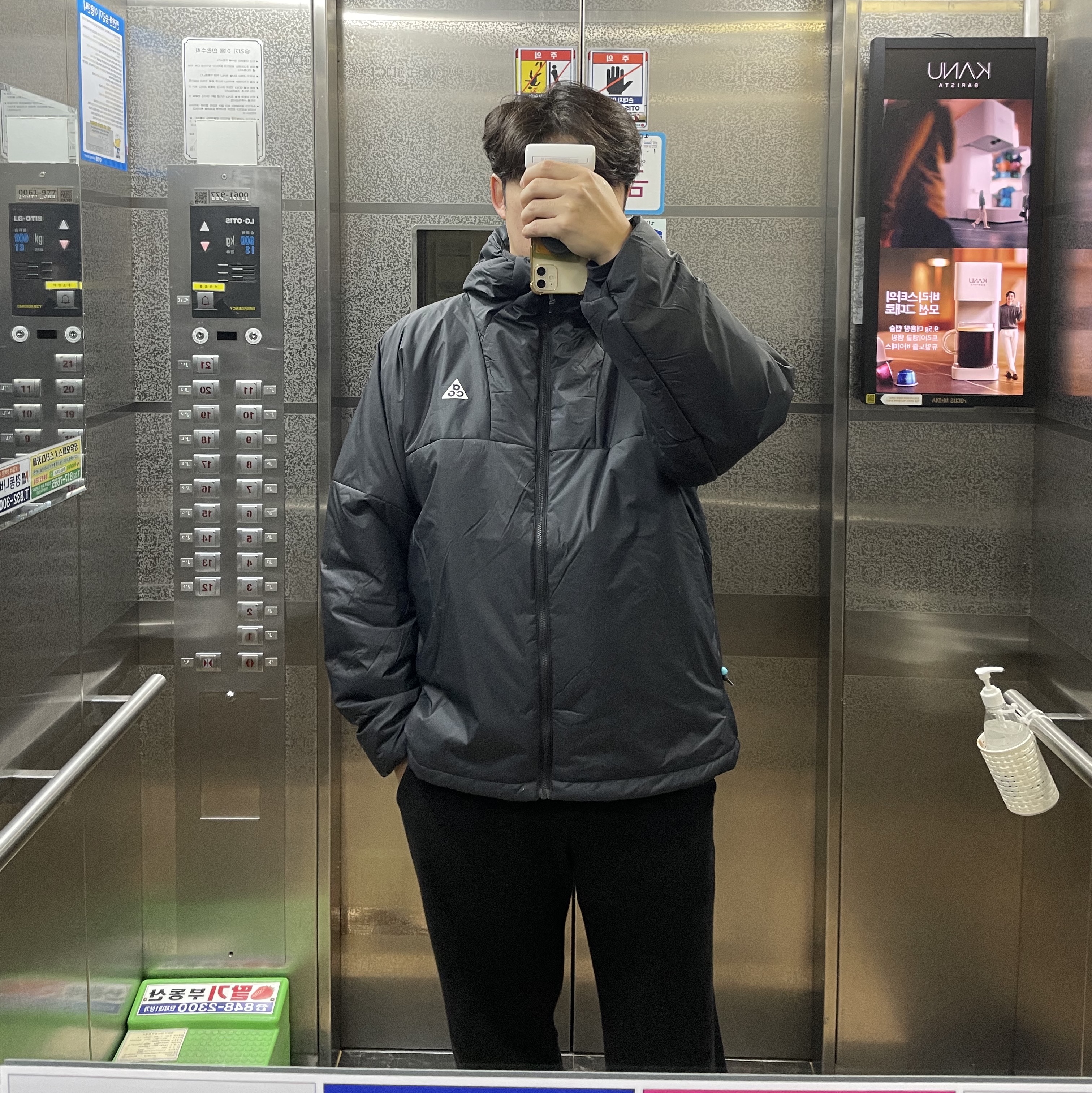 Nike ACG Therma-Fit ADV Rope De Dope Full Zip Jacket Black Summit White - Asia 착용 스타일 - 2