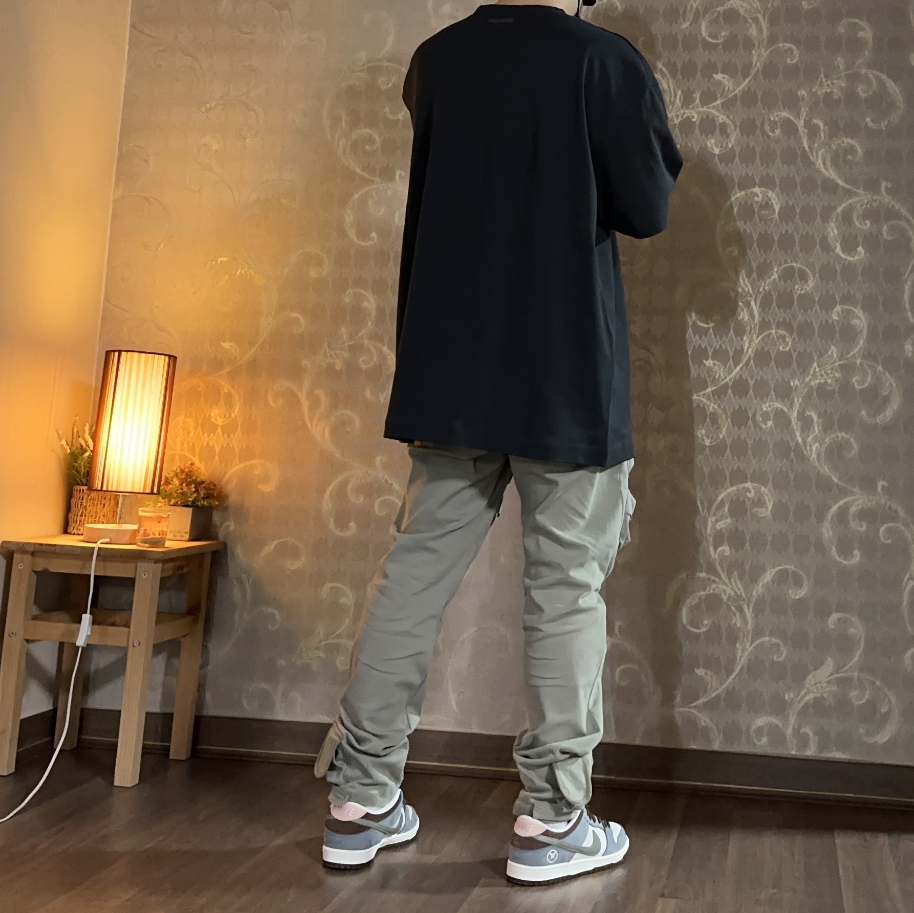 Adidas x Fear of God Athletics Performance Jersey T-Shirt Black - KR Sizing, Nike x Yuto Horigome SB Dunk Low Wolf Grey 착용 스타일 - 2