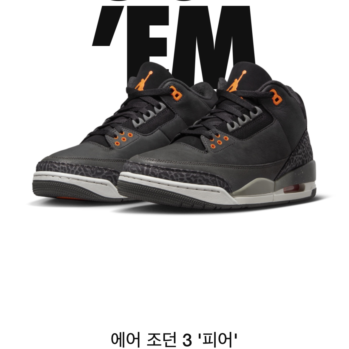 Jordan 3 Retro Fear 착용 스타일 - 1