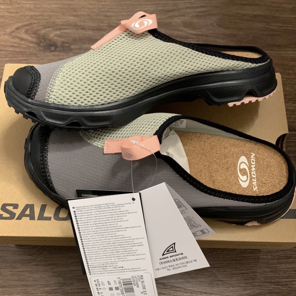 Salomon RX Slide 3.0 Pewter 착용 스타일