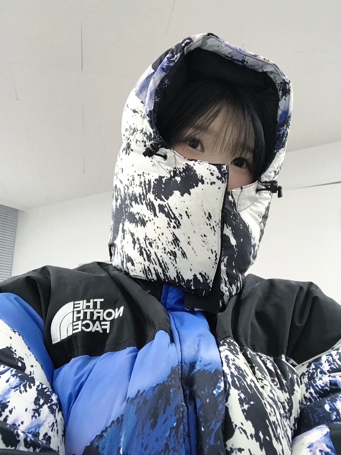 Supreme x The North Face Mountain Baltoro Jacket Blue White - 17FW 착용 스타일 - 1