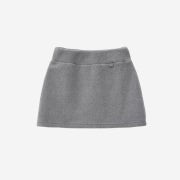 Tense Dance Fleece Mini Skirt Grey