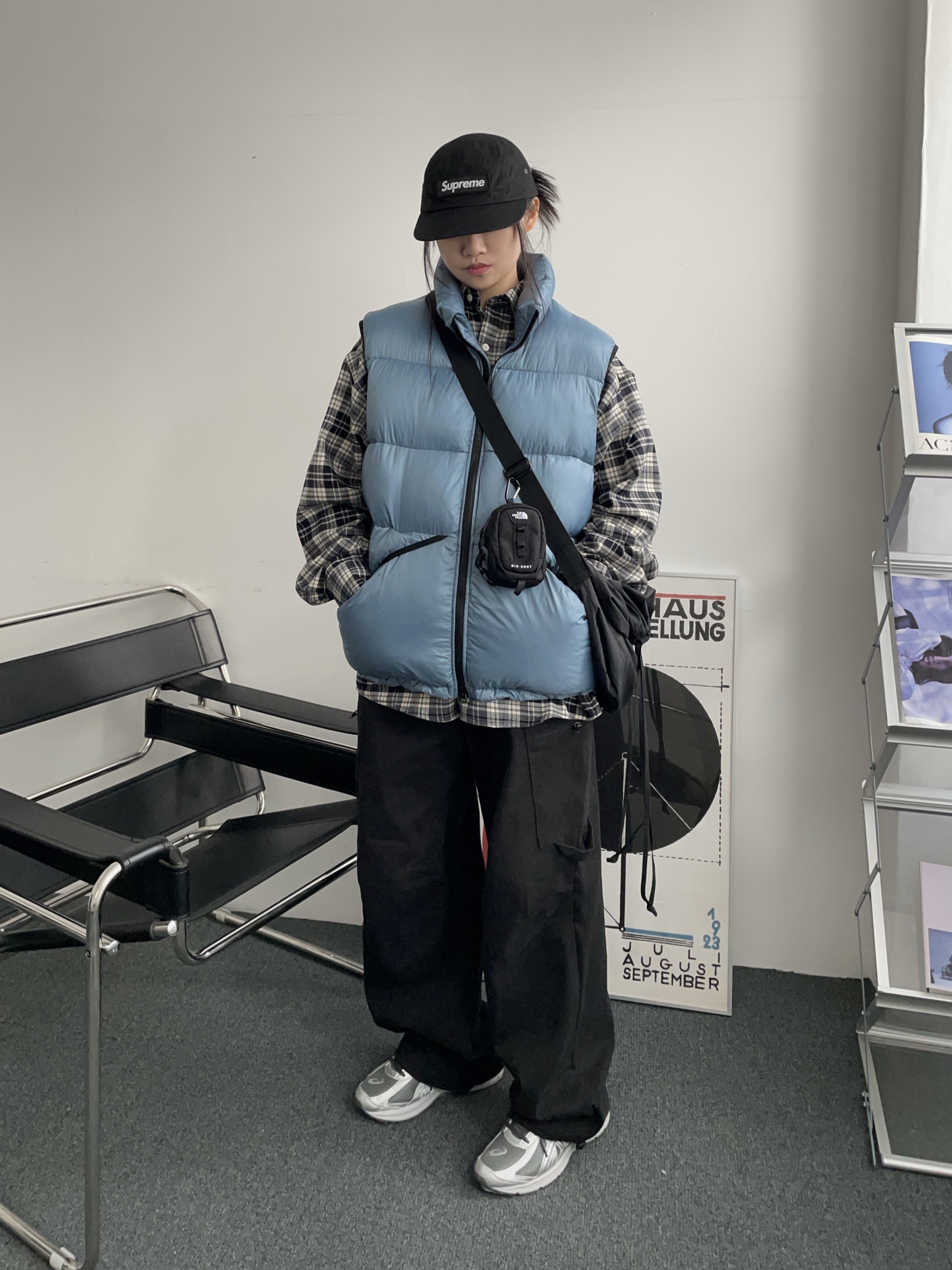 Supreme Waxed Cotton Camp Cap Black - 23FW, Asics Jog 100 S SMU Sheet Rock Pure Silver - 2E Wide 착용 스타일 - 3