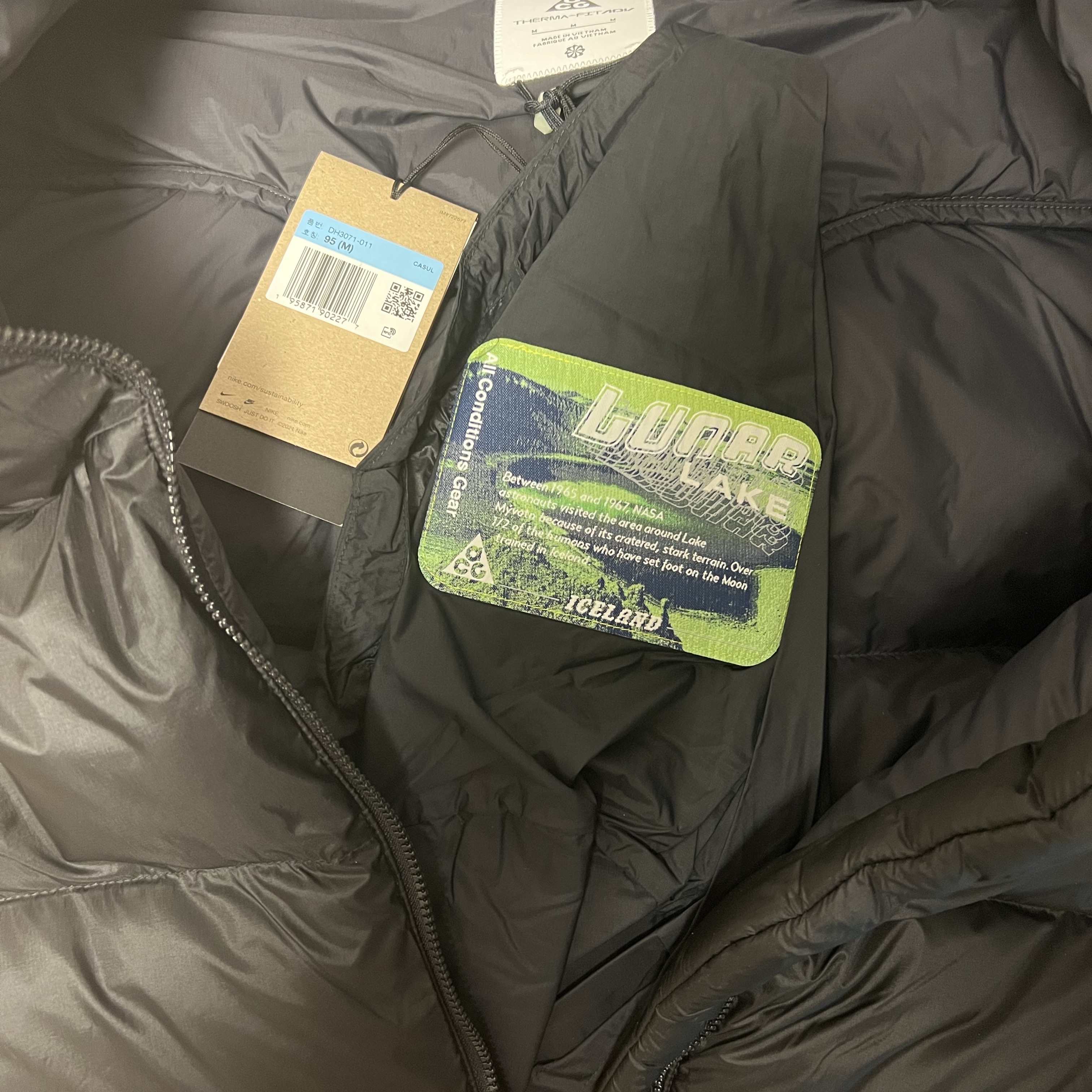 Nike ACG Therma-Fit ADV Lunar Lake Puffer Jacket Black - Asia 착용 스타일 - 2