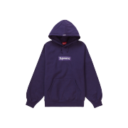 Supreme Box Logo Hooded Sweatshirt Dark Purple - 23FW