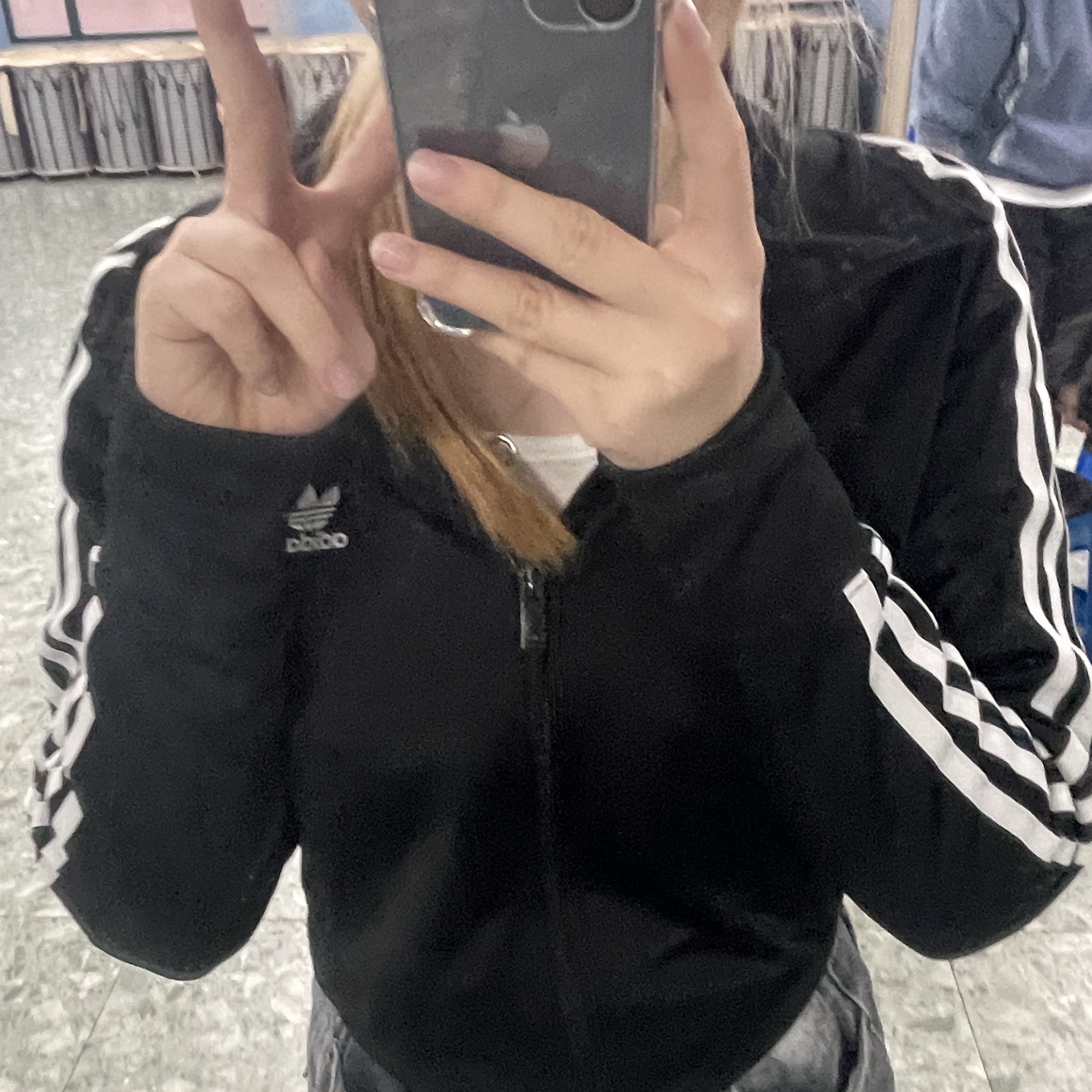 (W) Adidas Adicolor Classic Firebird Track Top Black - KR Sizing 착용 스타일 - 2