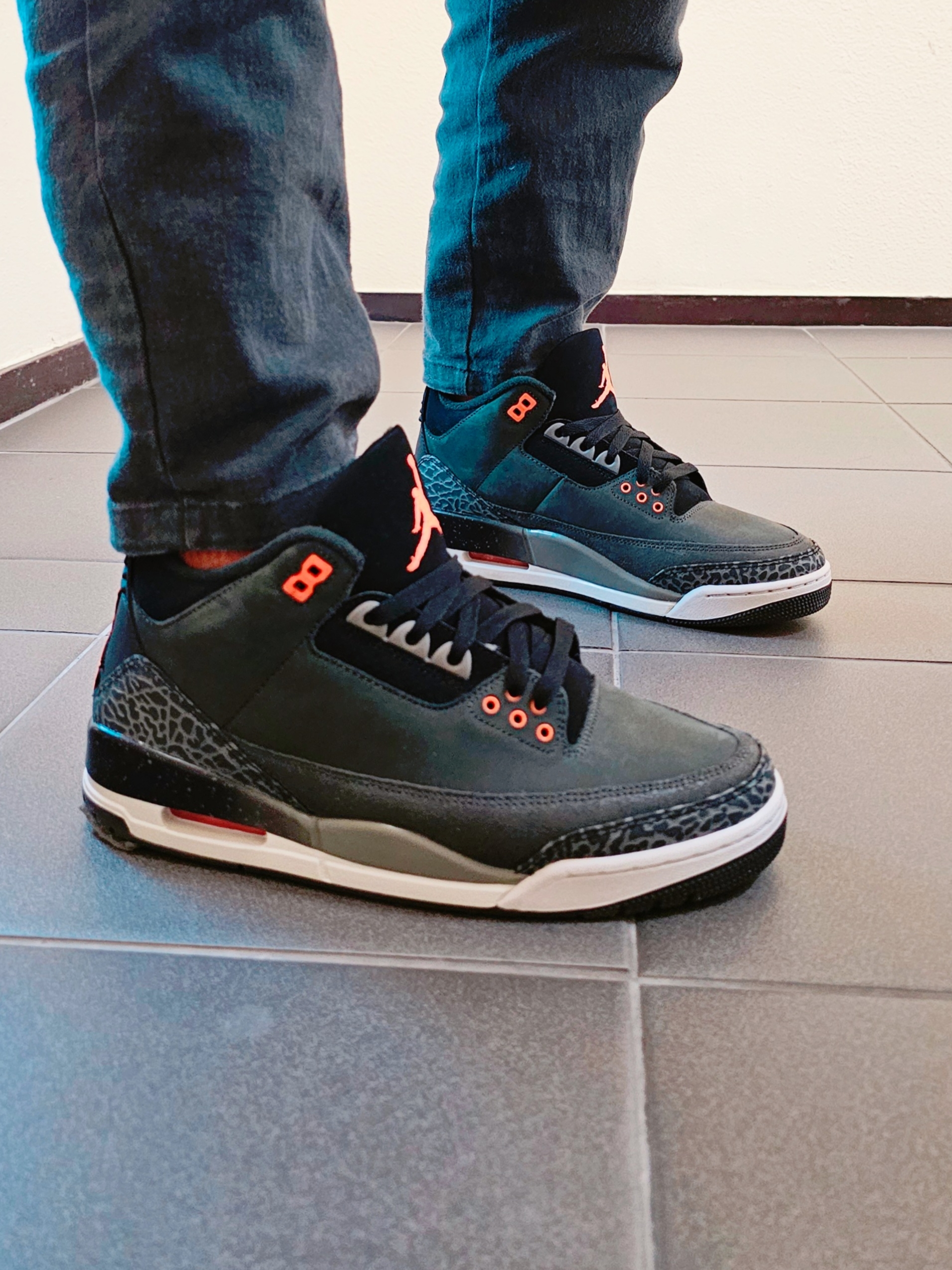 Jordan 3 Retro Fear 착용 스타일 - 2