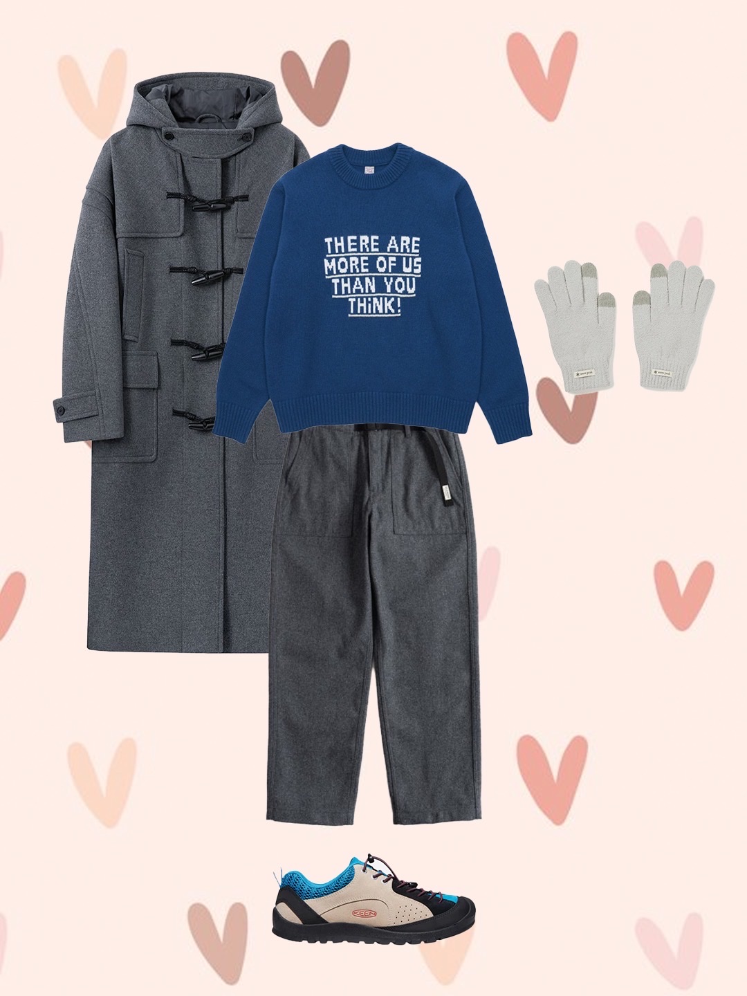 STU Lettering Printing Kint Blue, Keen Jasper Rocks SP Sneakers Beige 착용 스타일 - 2