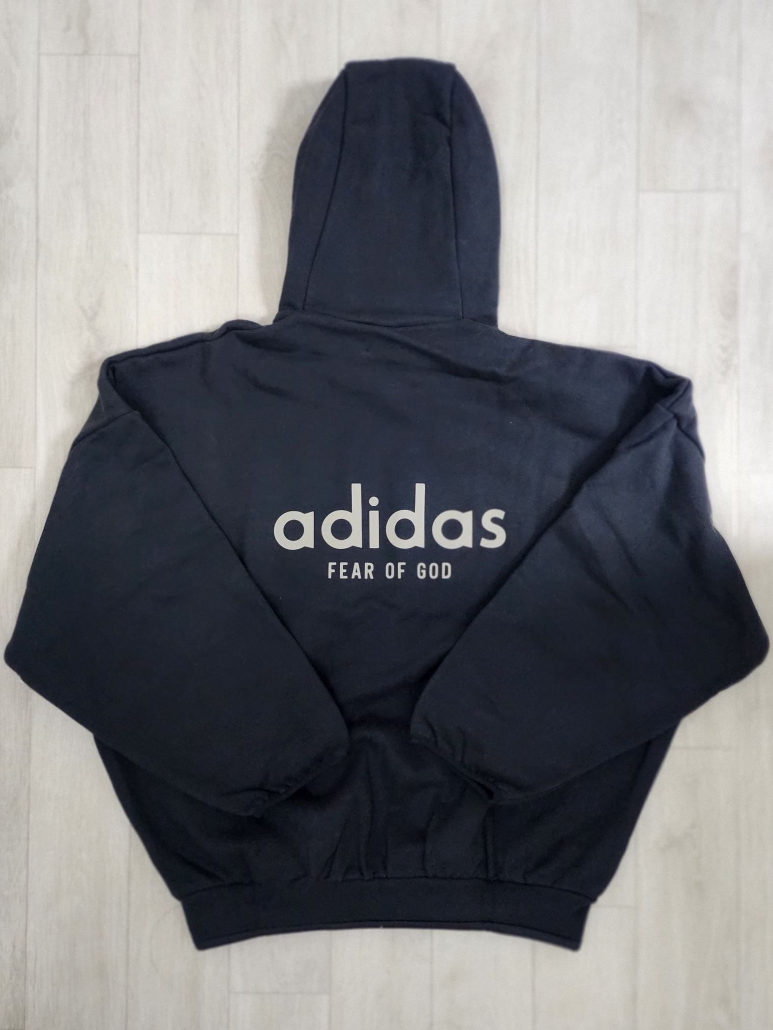 Adidas x Fear of God Athletics Heavy Fleece Hoodie Black - KR Sizing 착용 스타일 - 1