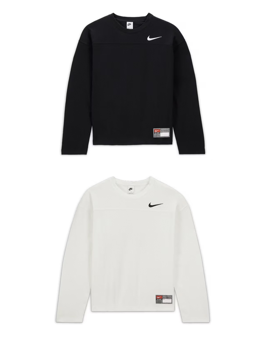 Nike x Stussy Long Sleeve Top Fireberry (FJ9164-615), Nike x Stussy Long Sleeve Top Sail (FJ9164-133) 착용 스타일 - 3