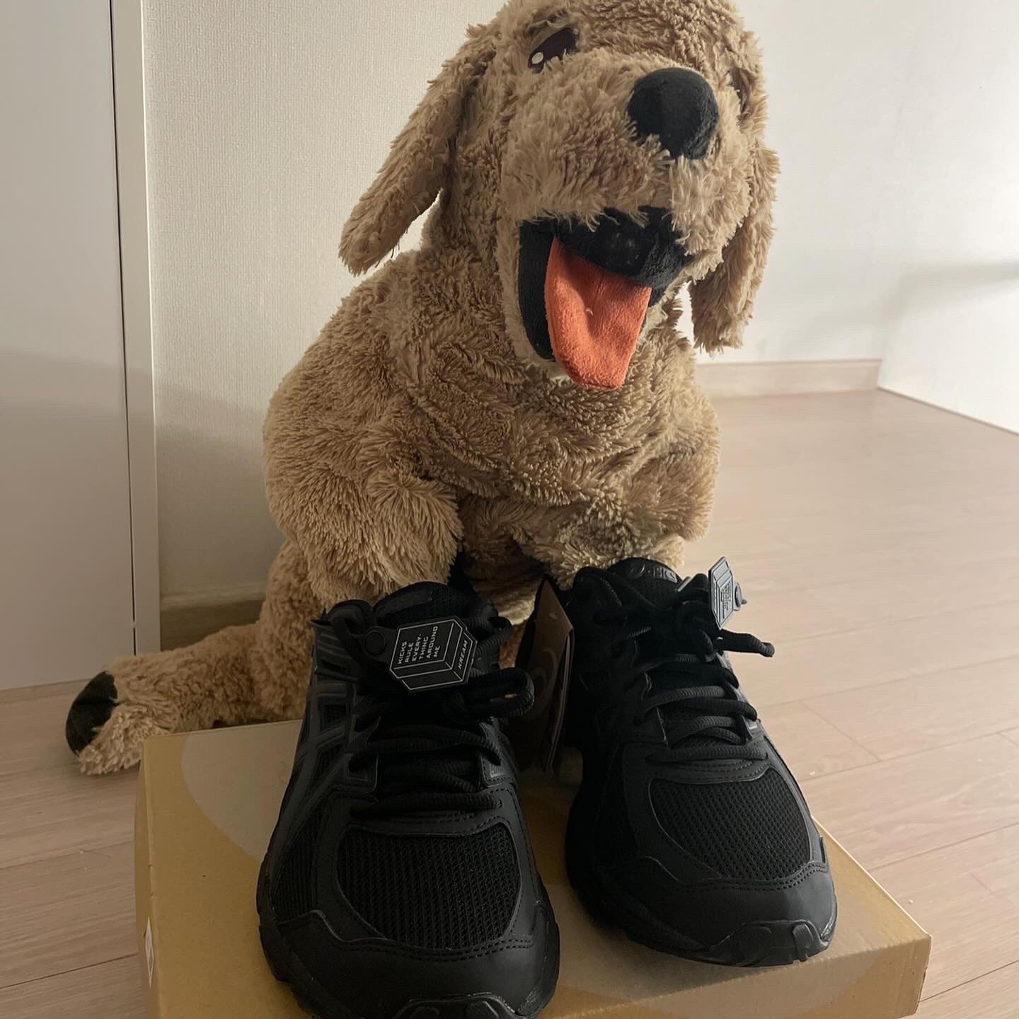 Asics Jog 100 T Black - 4E Extra Wide 착용 스타일 - 3