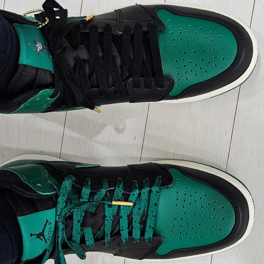 Jordan 1 x Eastside Golf High Golf 1961 Black Malachite 착용 스타일