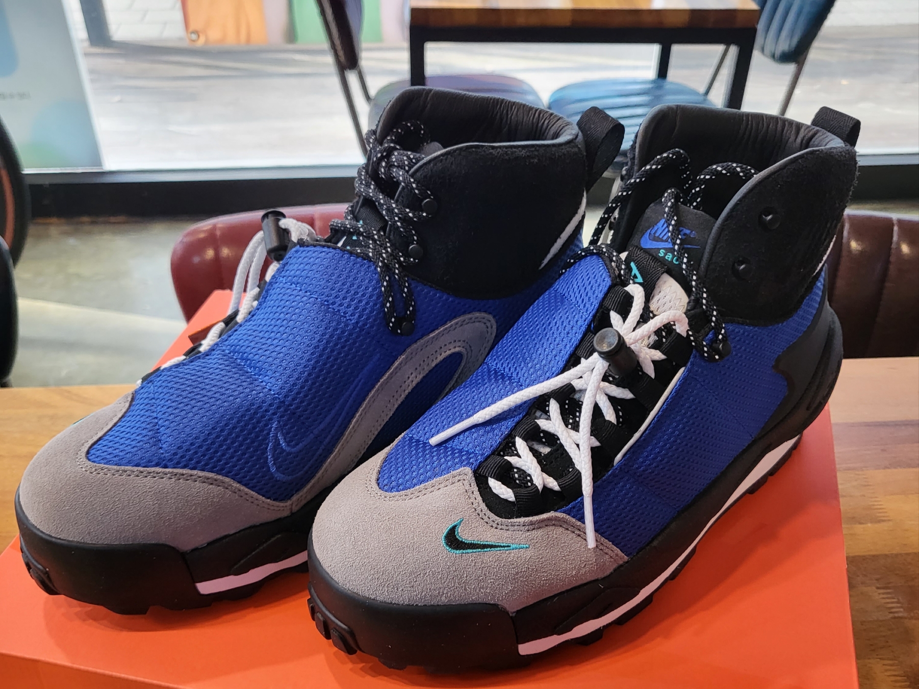 Nike x Sacai Magmascape SP Varsity Royal 착용 스타일 - 1