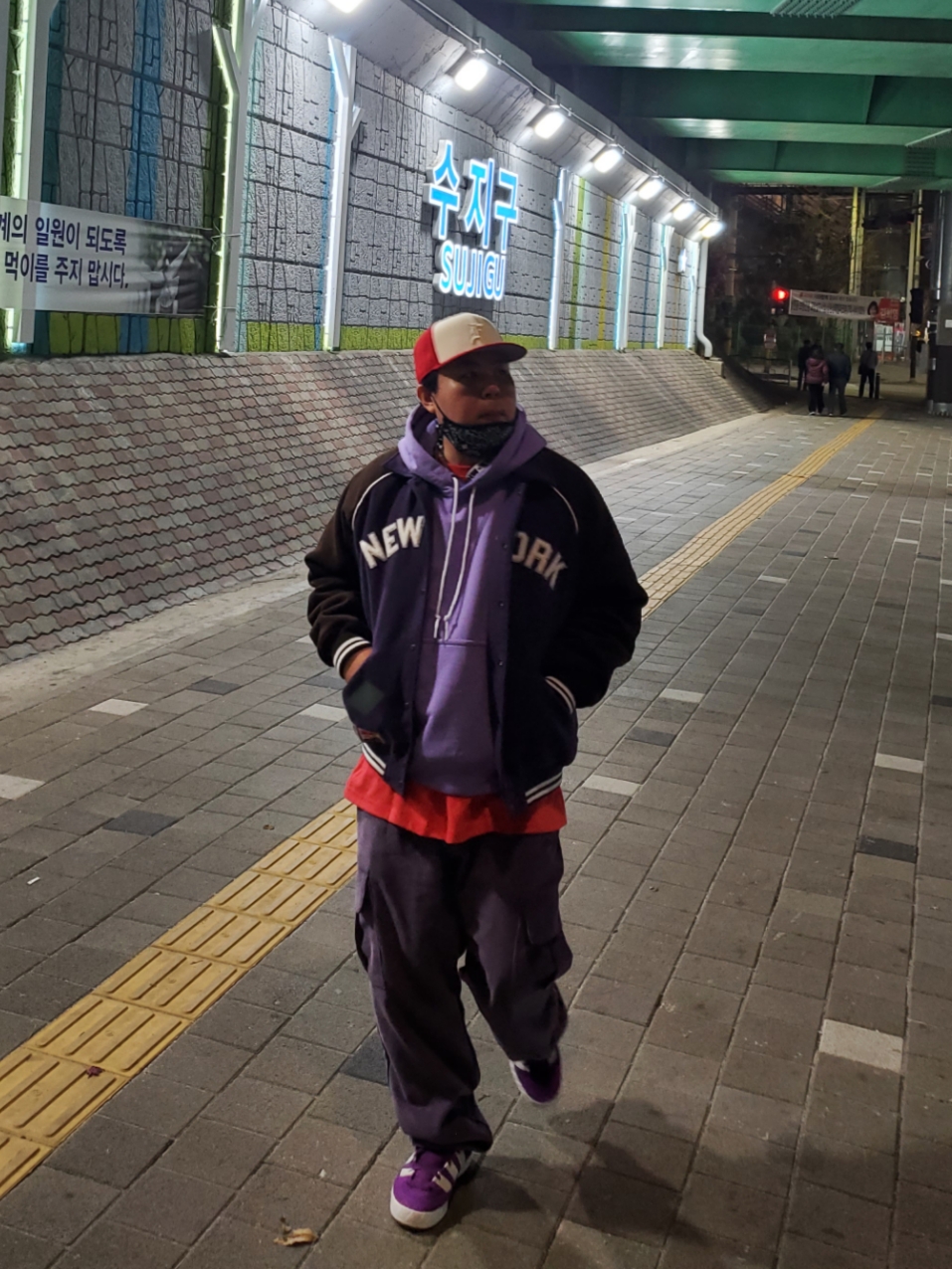 Adidas x Atmos Adimatic Glory Purple, Nike Solo Swoosh French Terry Pullover Hoodie Space Purple - Asia 착용 스타일 - 3