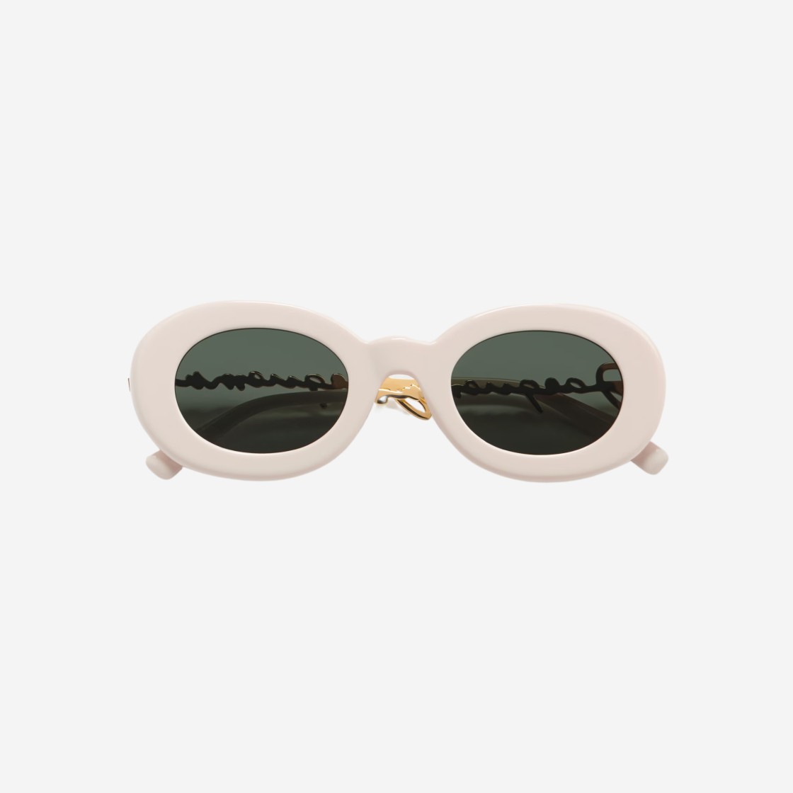 Jacquemus Les Lunettes Pralu Wire Logo Sunglasses Off White 상세 이미지 1