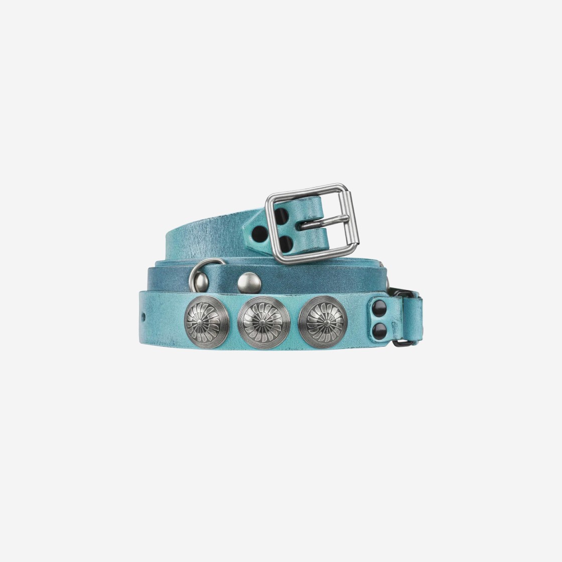 Supreme x Blackmeans Concho Leather Belt Light Green - 23FW 상세 이미지 1