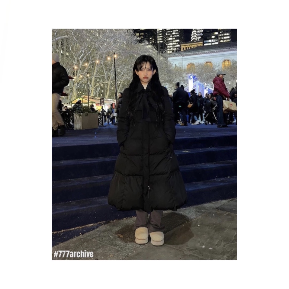 (W) UGG Tazz Braid Natural 착용 스타일 - 3