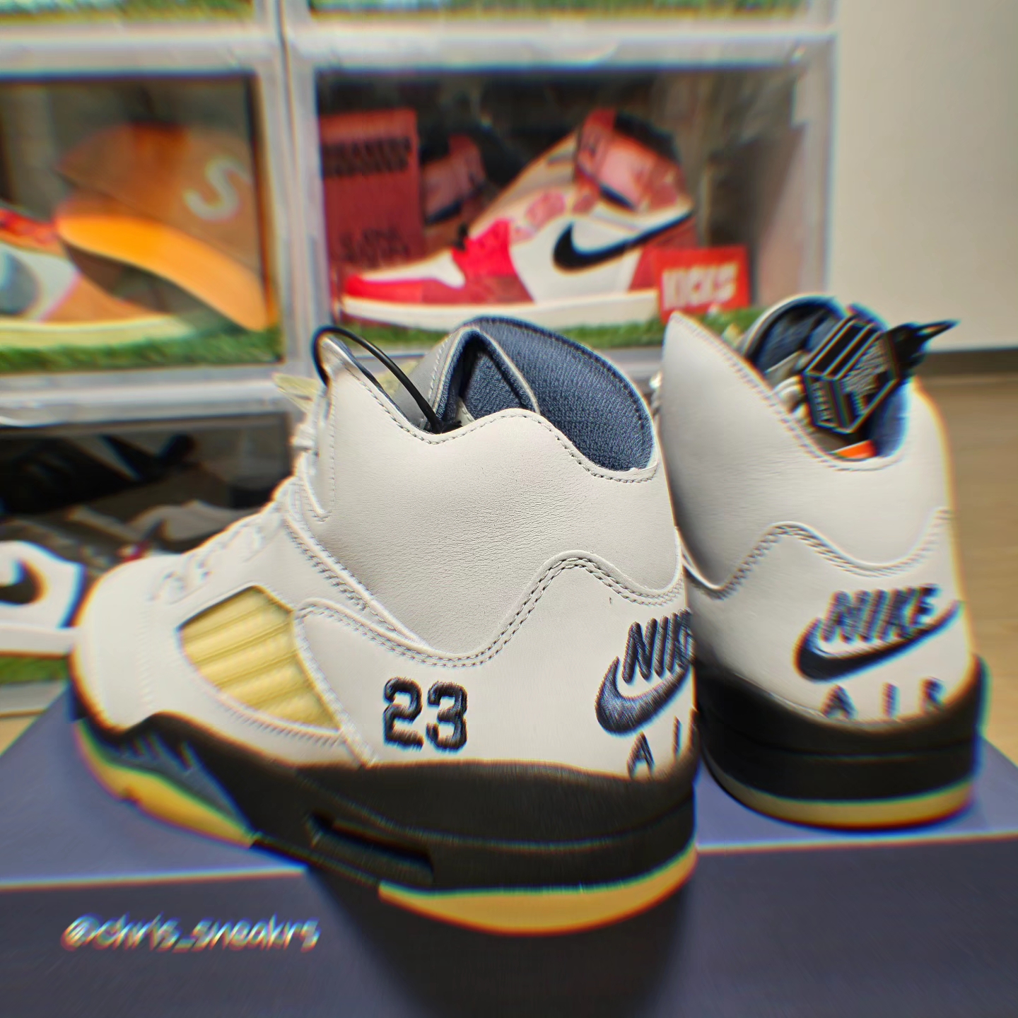 (W) Jordan 5 x A Ma Maniere Retro Dawn 착용 스타일 - 4