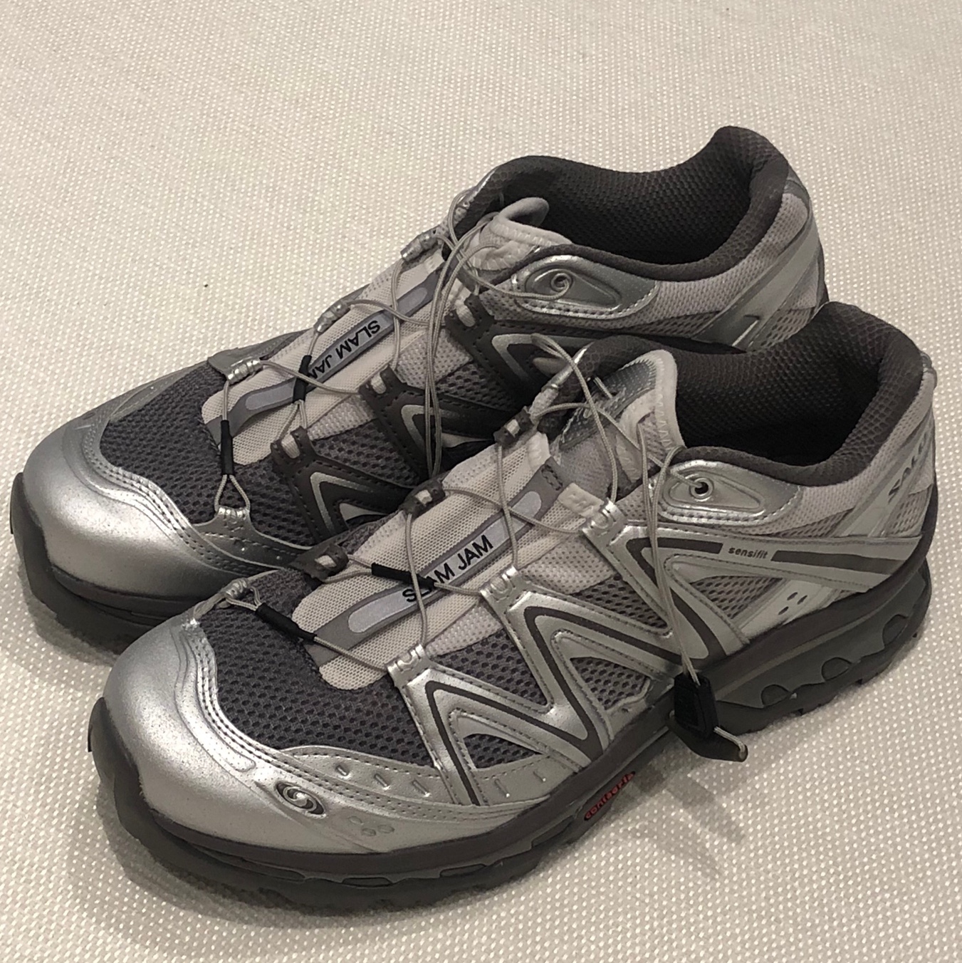 Salomon x Slam Jam XT-Quest Plum Kitten Lunar Rock 착용 스타일 - 1
