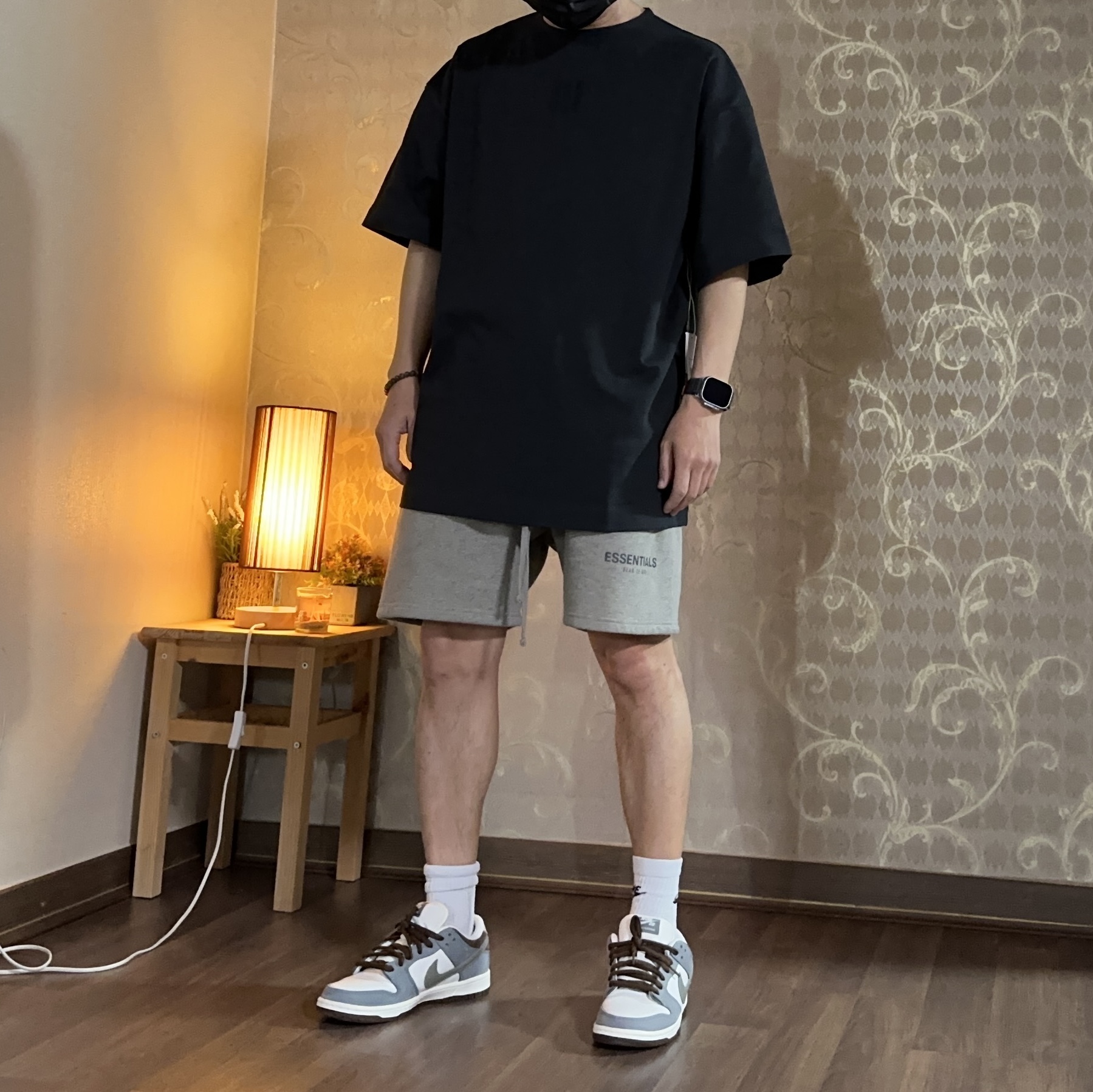 Adidas x Fear of God Athletics Performance Jersey T-Shirt Black - KR Sizing, Nike x Yuto Horigome SB Dunk Low Wolf Grey 착용 스타일 - 8