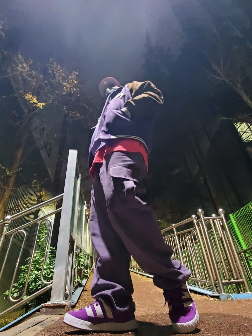 Adidas x Atmos Adimatic Glory Purple, Nike Solo Swoosh French Terry Pullover Hoodie Space Purple - Asia 착용 스타일 - 5