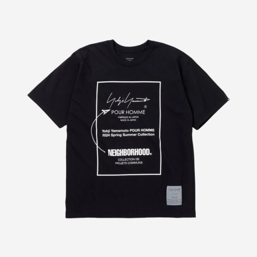 네이버후드 x 요지 야마모토 숏슬리브 티셔츠-1 블랙