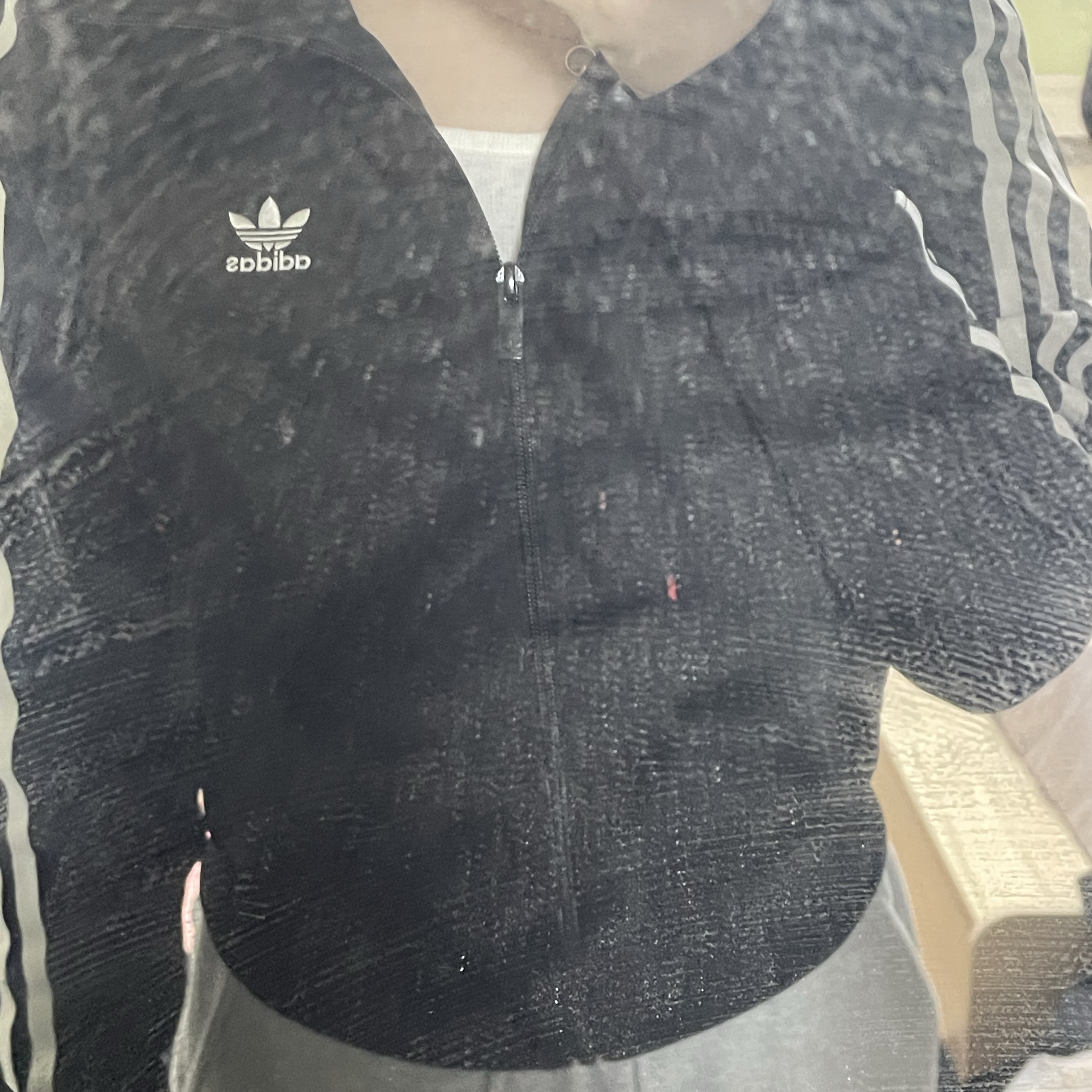 (W) Adidas Adicolor Classic Firebird Track Top Black - KR Sizing 착용 스타일 - 3