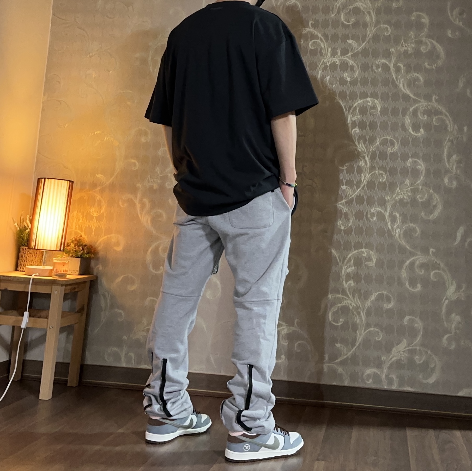 Adidas x Fear of God Athletics Performance Jersey T-Shirt Black - KR Sizing, Nike x Yuto Horigome SB Dunk Low Wolf Grey 착용 스타일 - 6
