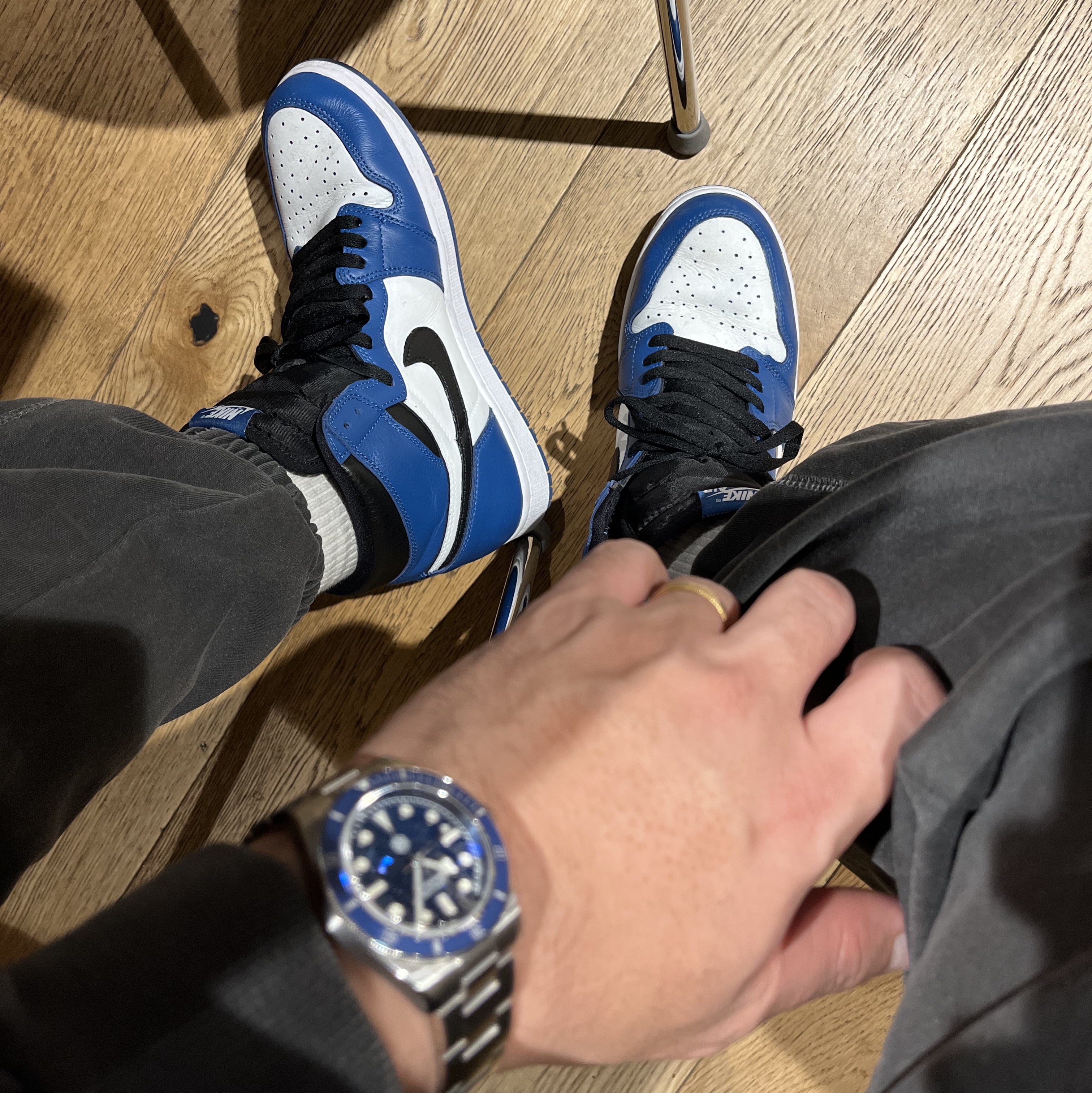 Jordan 1 Retro High OG Dark Marina Blue 착용 스타일