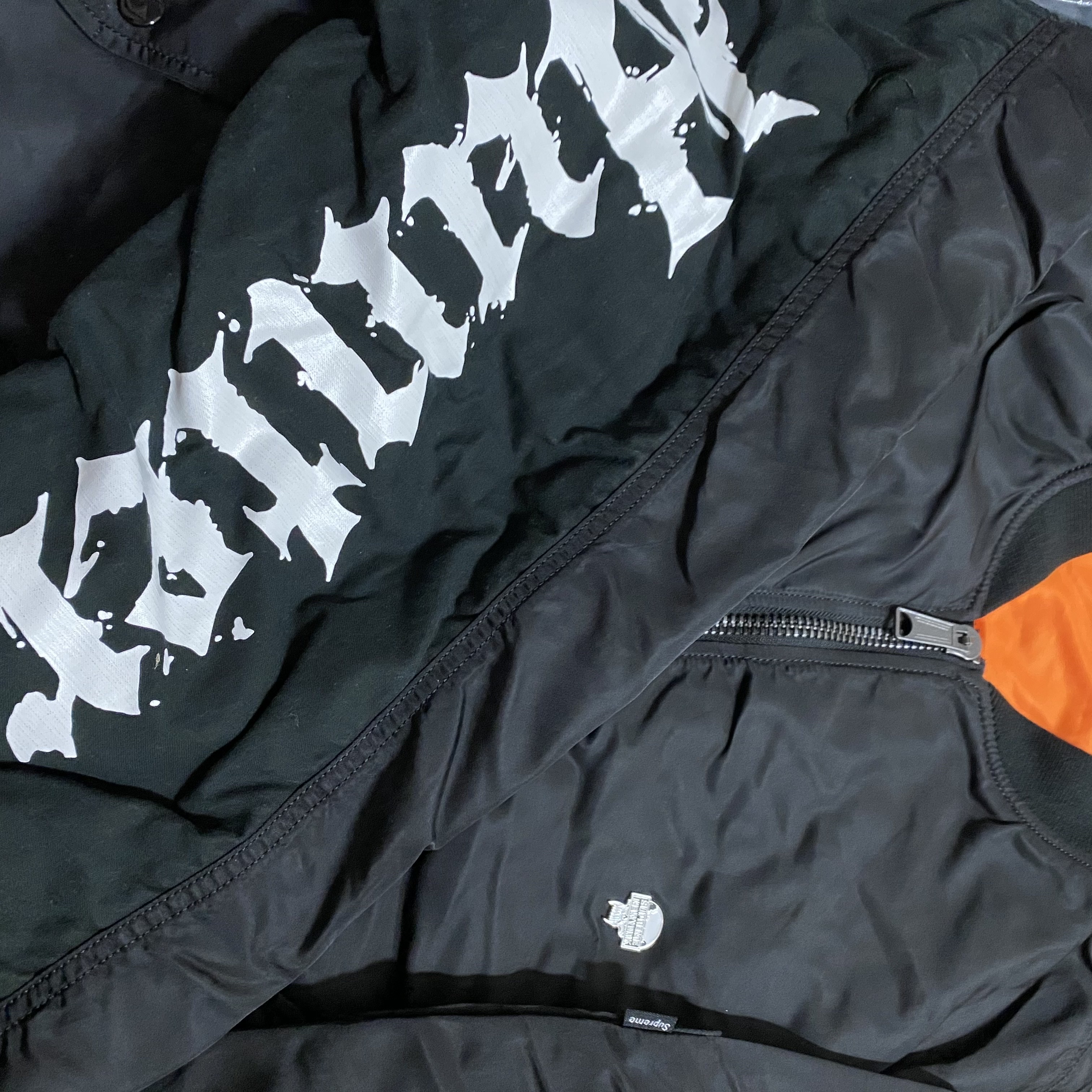 Supreme x Bounty Hunter MA-1 Jacket Black - 23FW 착용 스타일