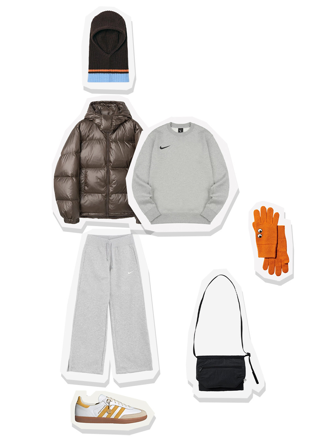 Nike Park Crew Sweatshirt Grey Heather, (W) Nike NSW Phoenix Fleece High Waisted Wide Leg Sweatpants Dark Grey Heather - US/EU 착용 스타일 - 1