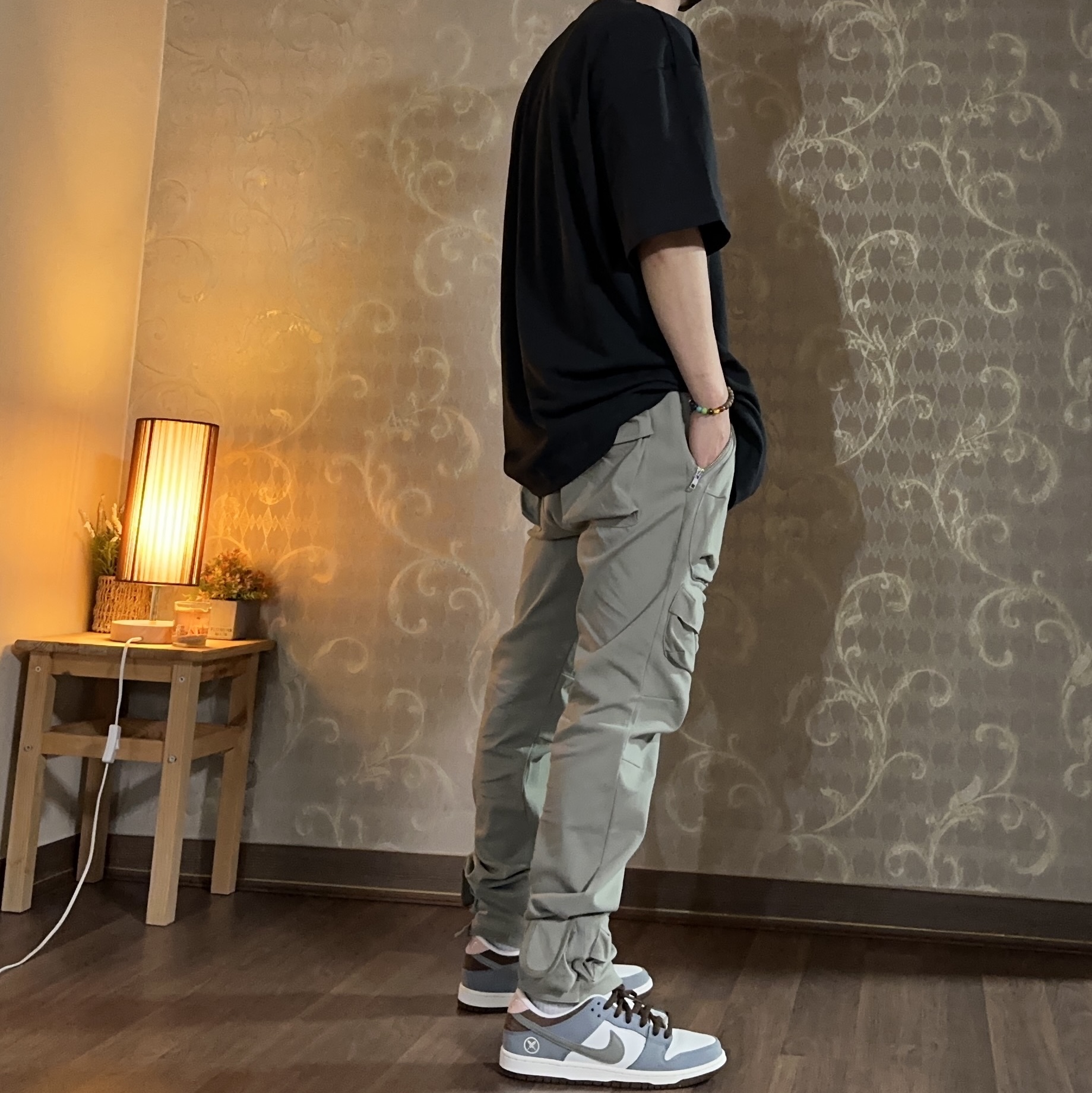 Adidas x Fear of God Athletics Performance Jersey T-Shirt Black - KR Sizing, Nike x Yuto Horigome SB Dunk Low Wolf Grey 착용 스타일 - 3
