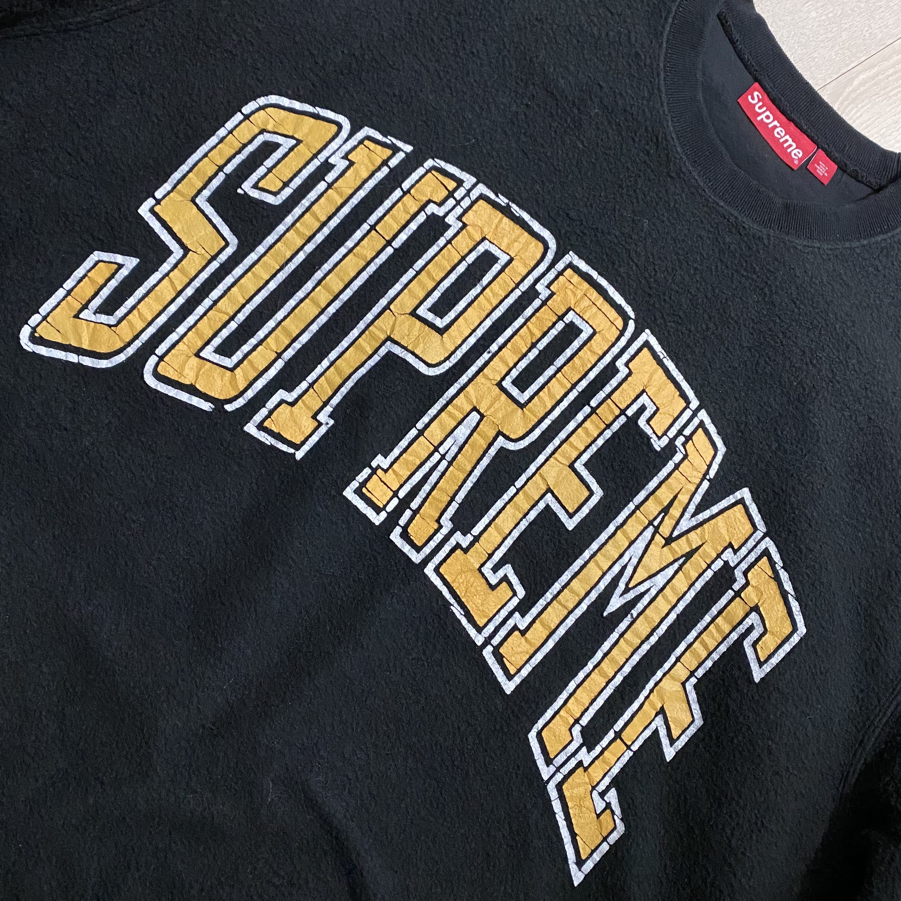 Supreme Inside Out Crewneck Black - 23FW 착용 스타일