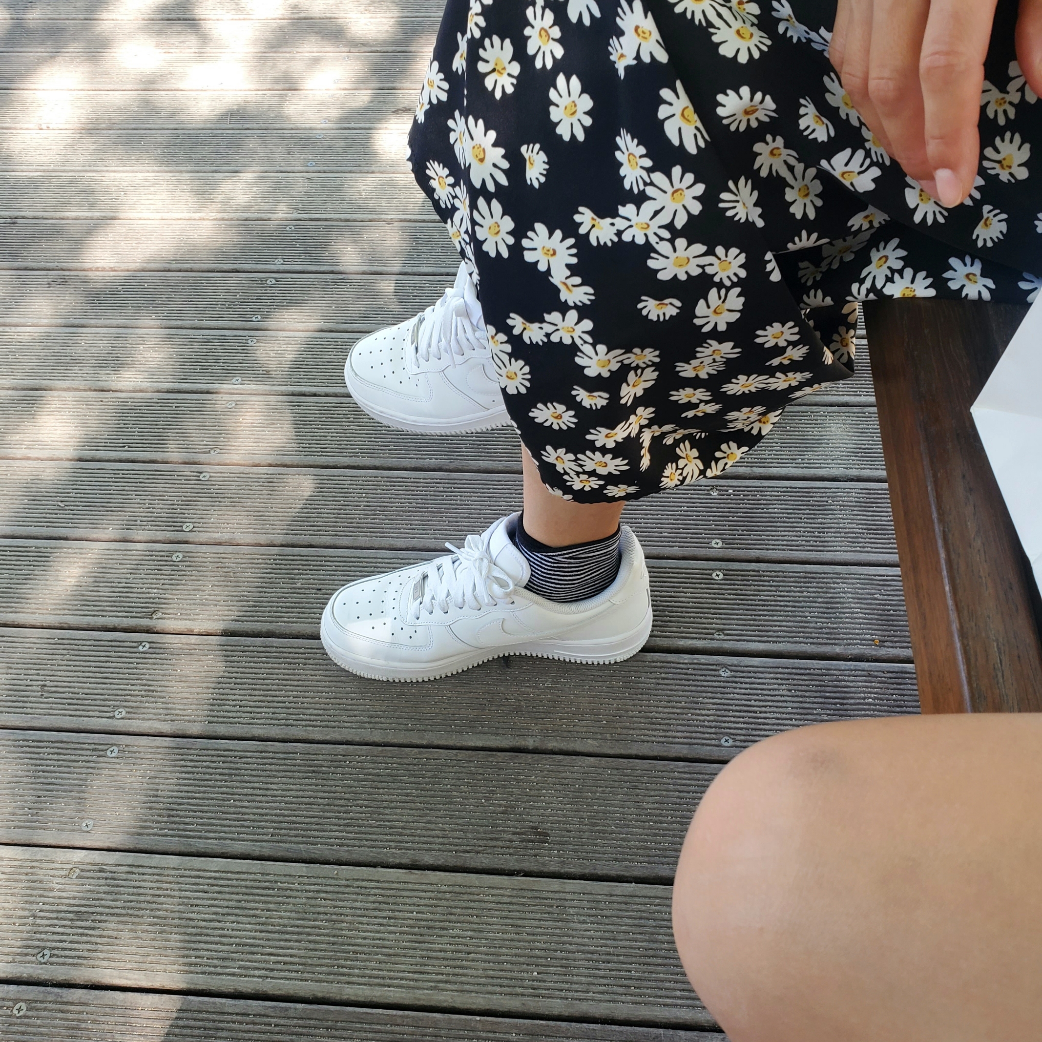 (W) Nike Air Force 1 '07 Low White 착용 스타일