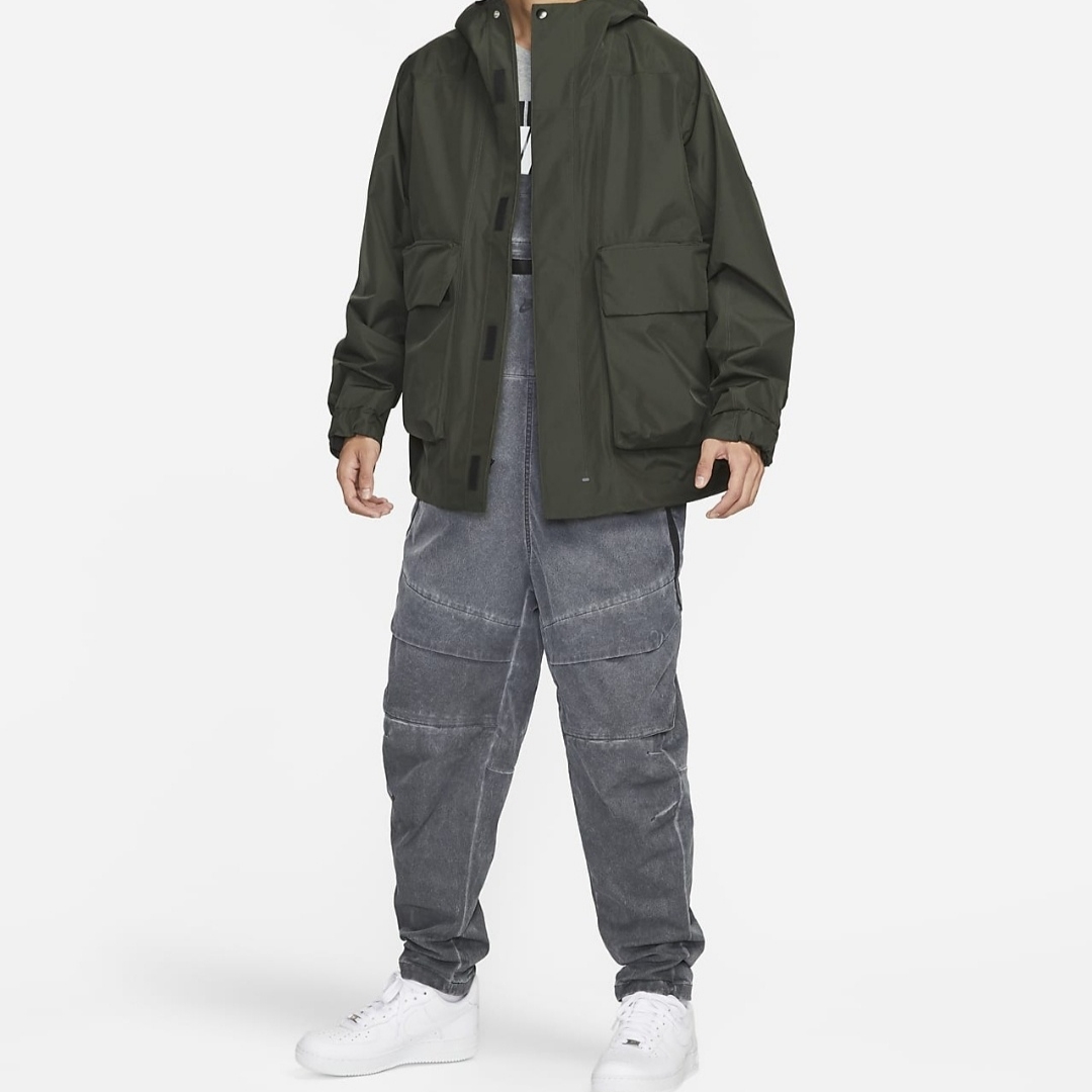 Nike NSW Storm-FIT ADV Tech Pack Gore-Tex Hooded Jacket Sequoia - Asia 착용 스타일